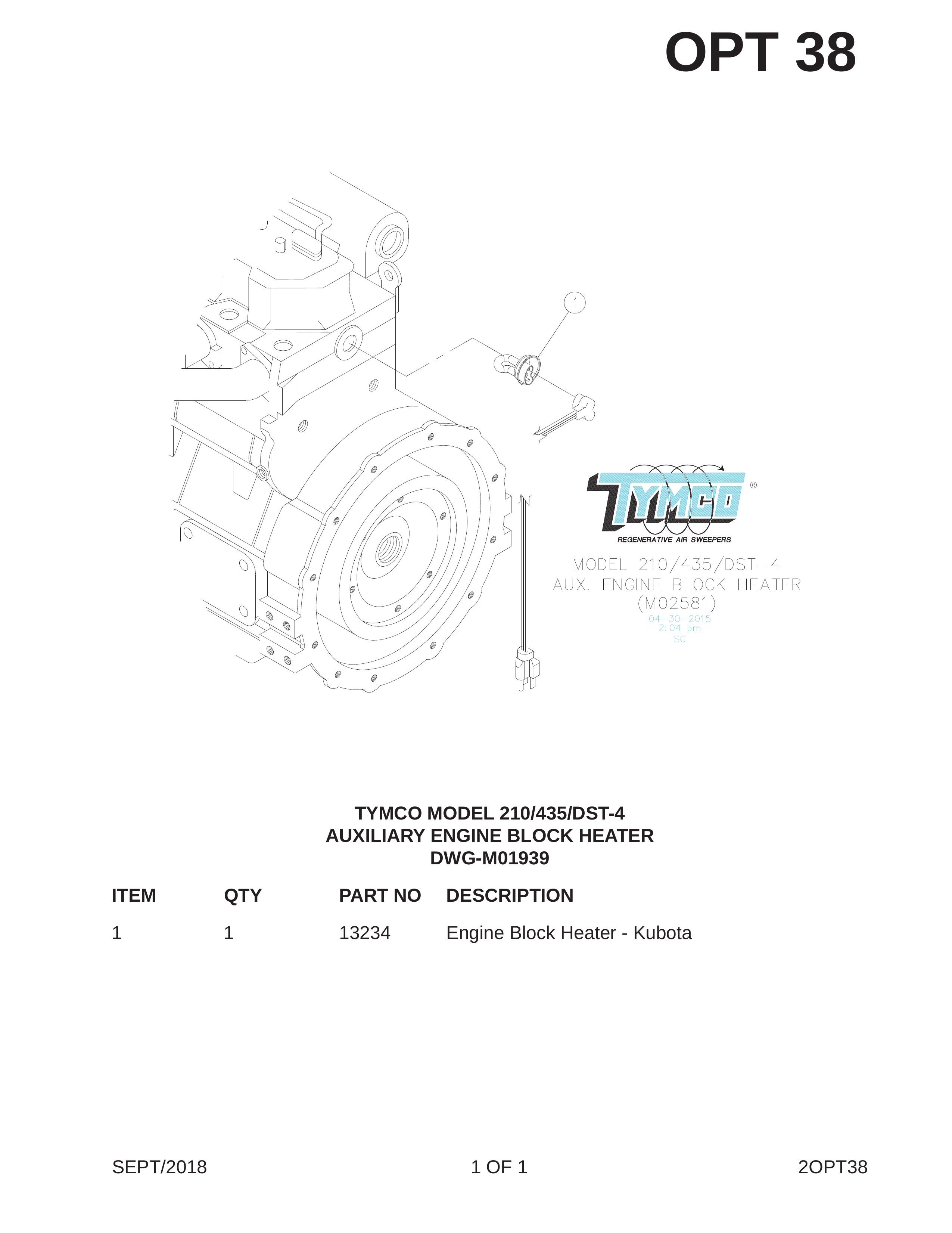 TYMCO MODEL 210/435/DST-4