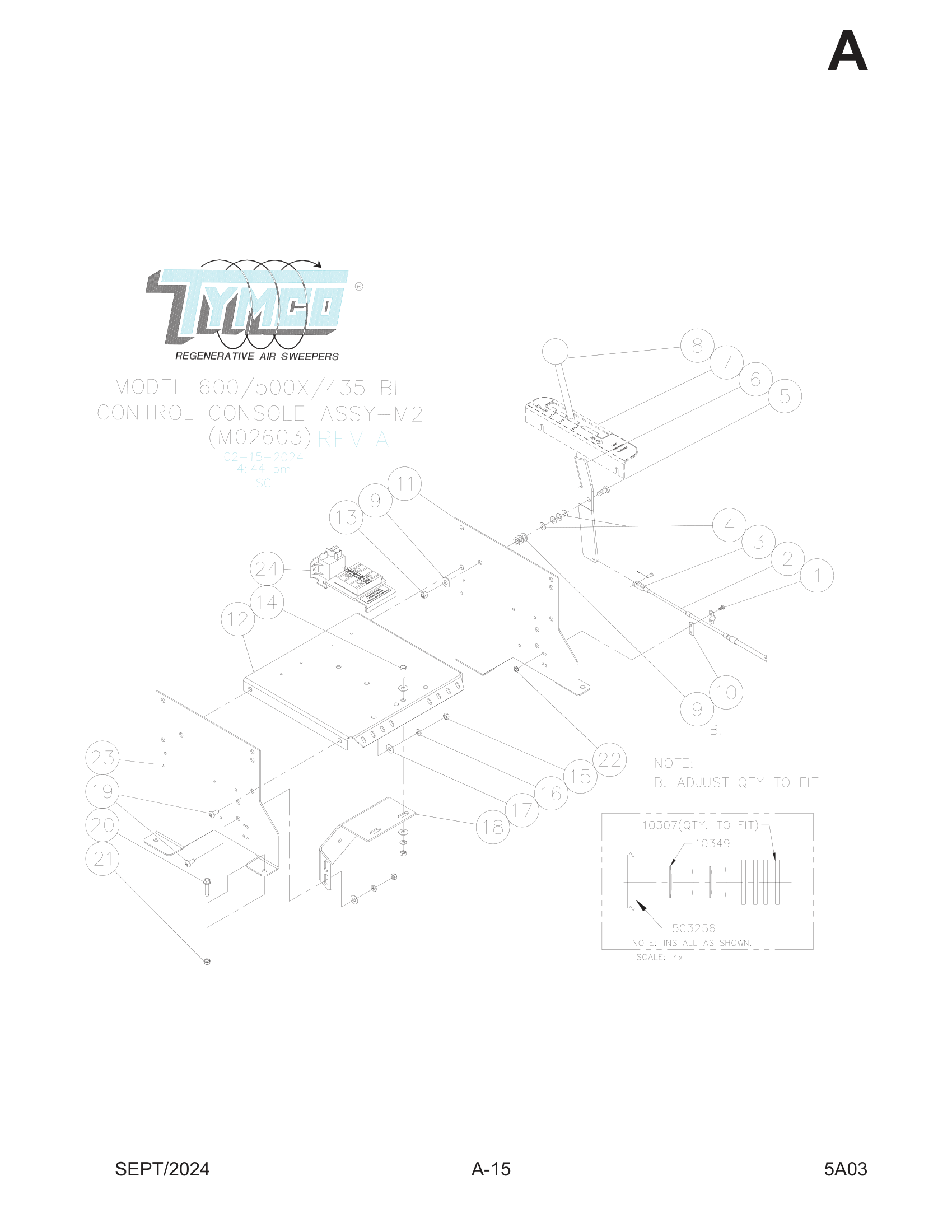 FREIGHTLINER M2 CONTROL CONSOLE