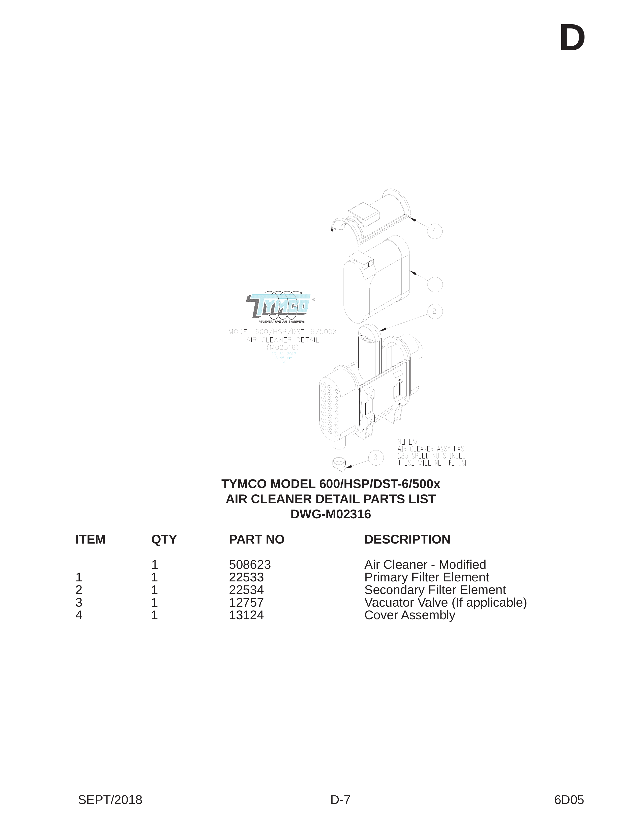 TYMCO MODEL 600/HSP/DST-6/500x