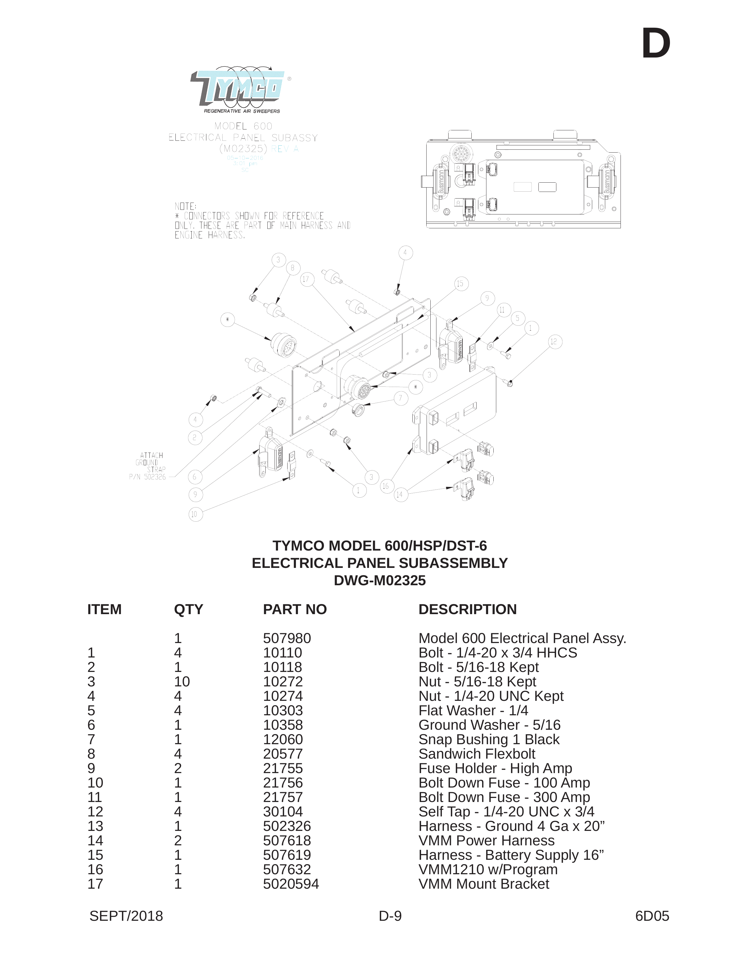 TYMCO MODEL 600/HSP/DST-6
