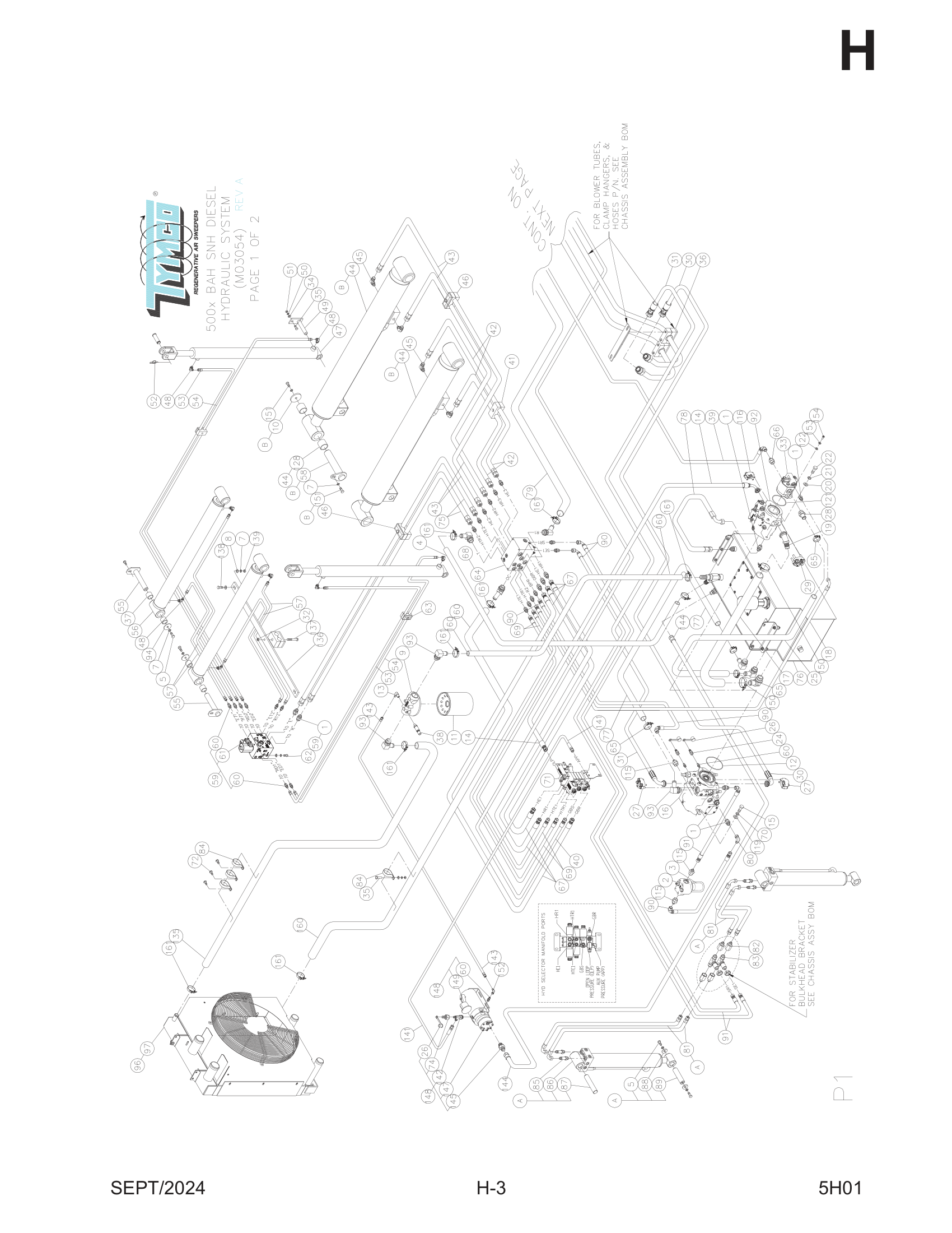 BAH DIESEL HYDRAULIC SYSTEM Assembly