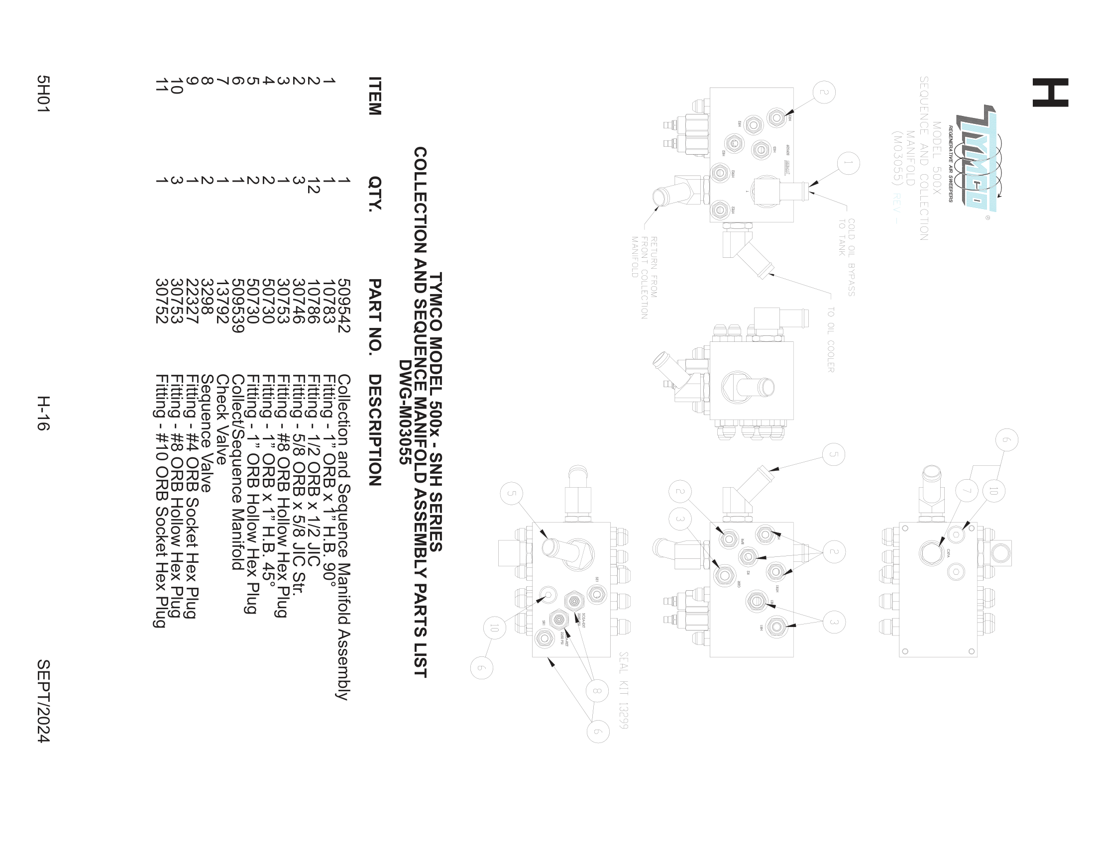 COLLECTION AND SEQUENCE MANIFOLD Assembly