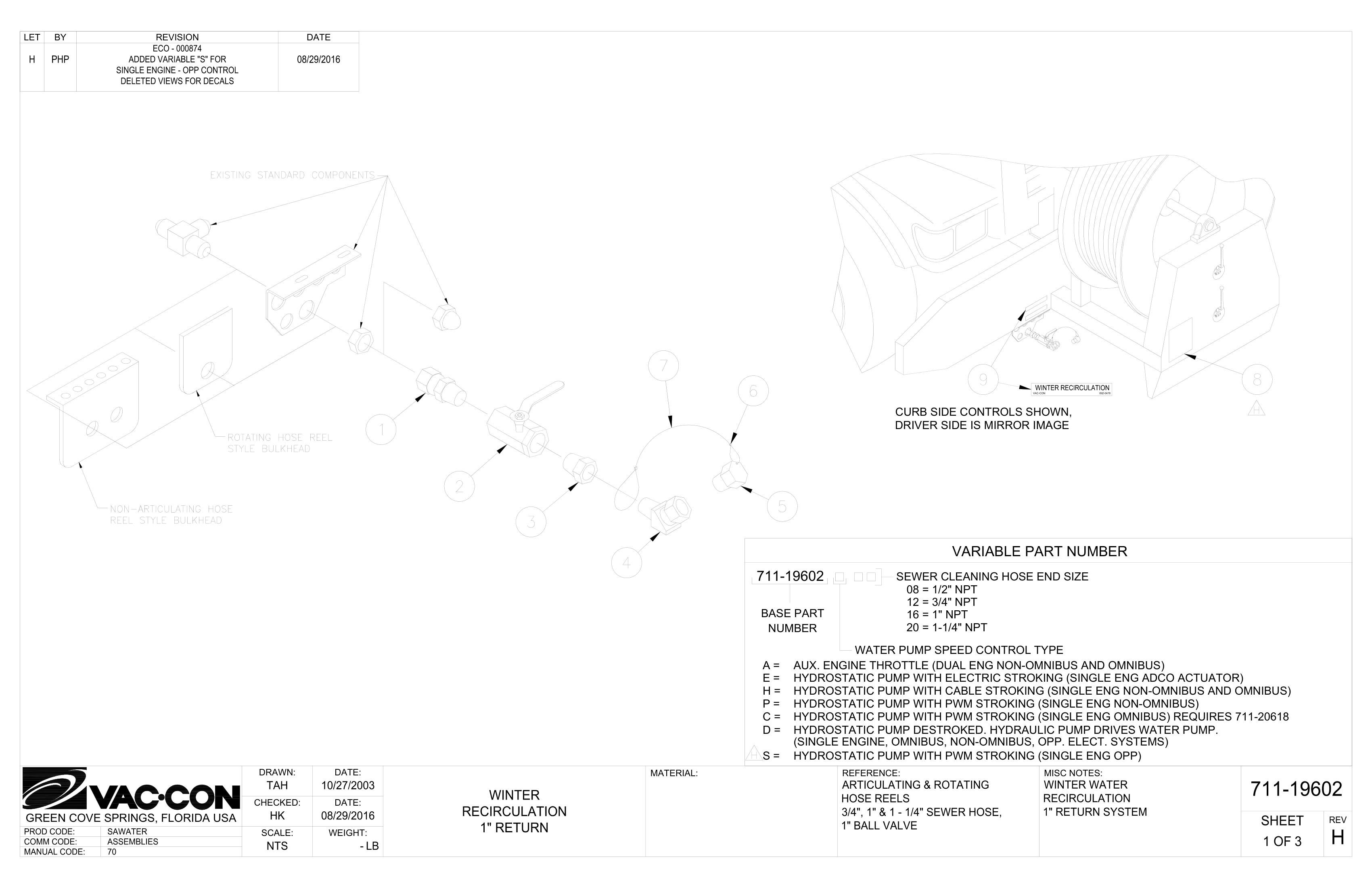 HYDRAULIC RESERVOIR Assembly
