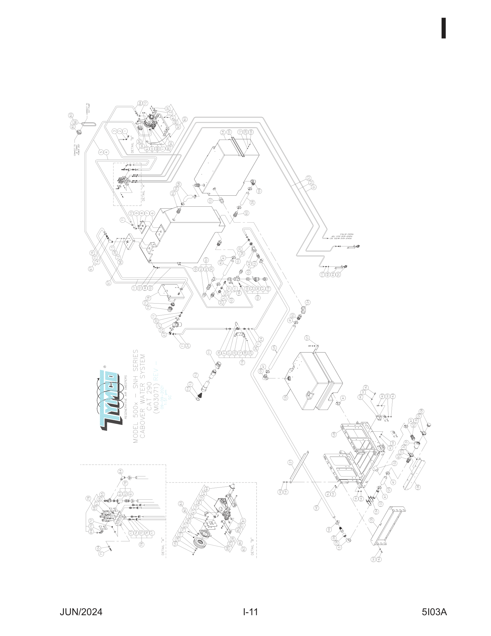 CABOVER WATER SYSTEM - CAT PUMP Assembly