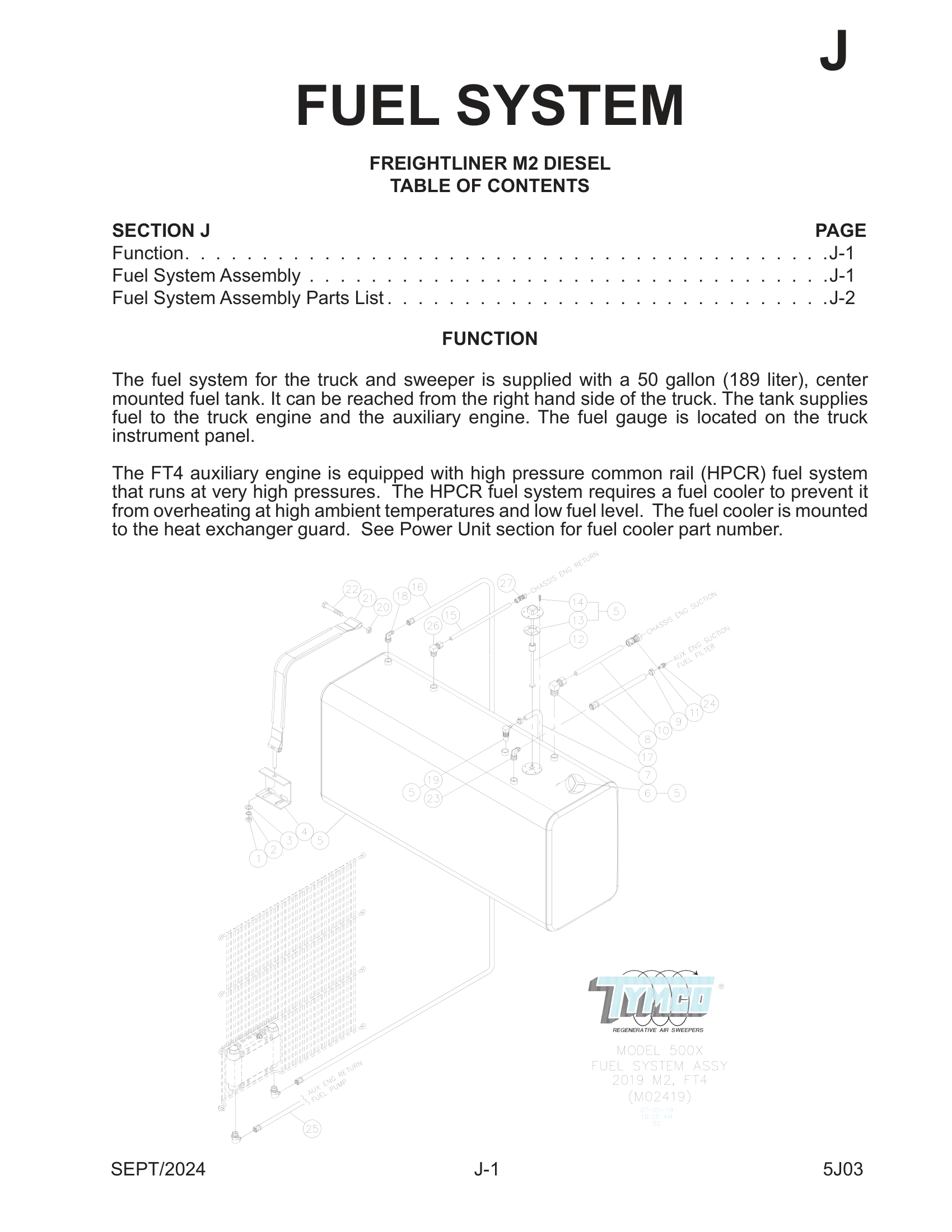 FUEL SYSTEM Assembly