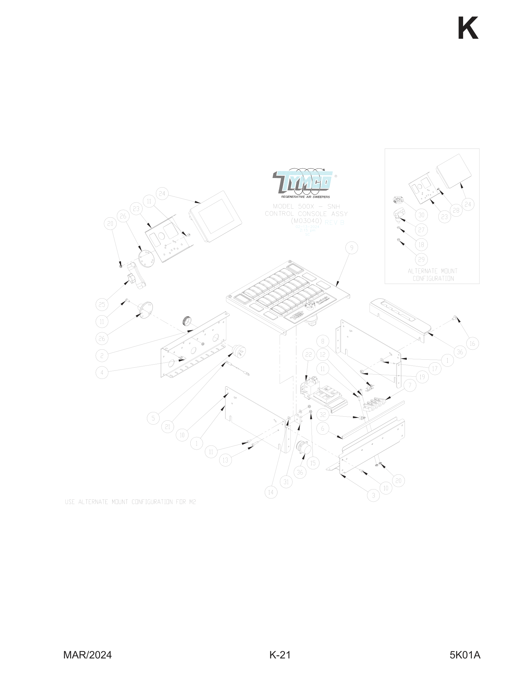 CONTROL CONSOLE Assembly