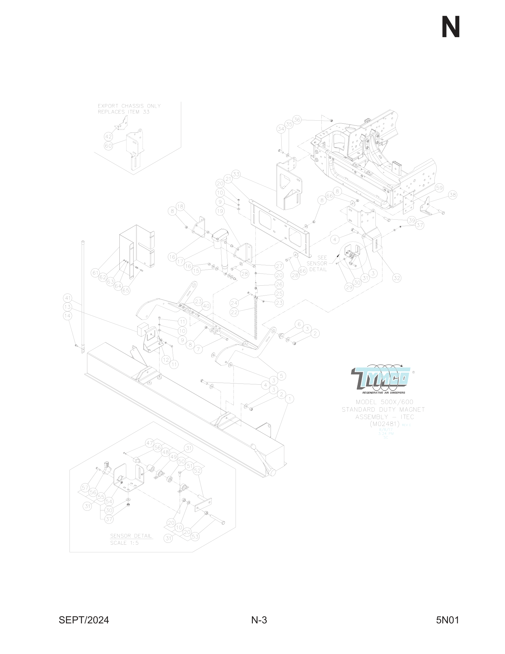 ITEC STANDARD DUTY MAGNET Assembly