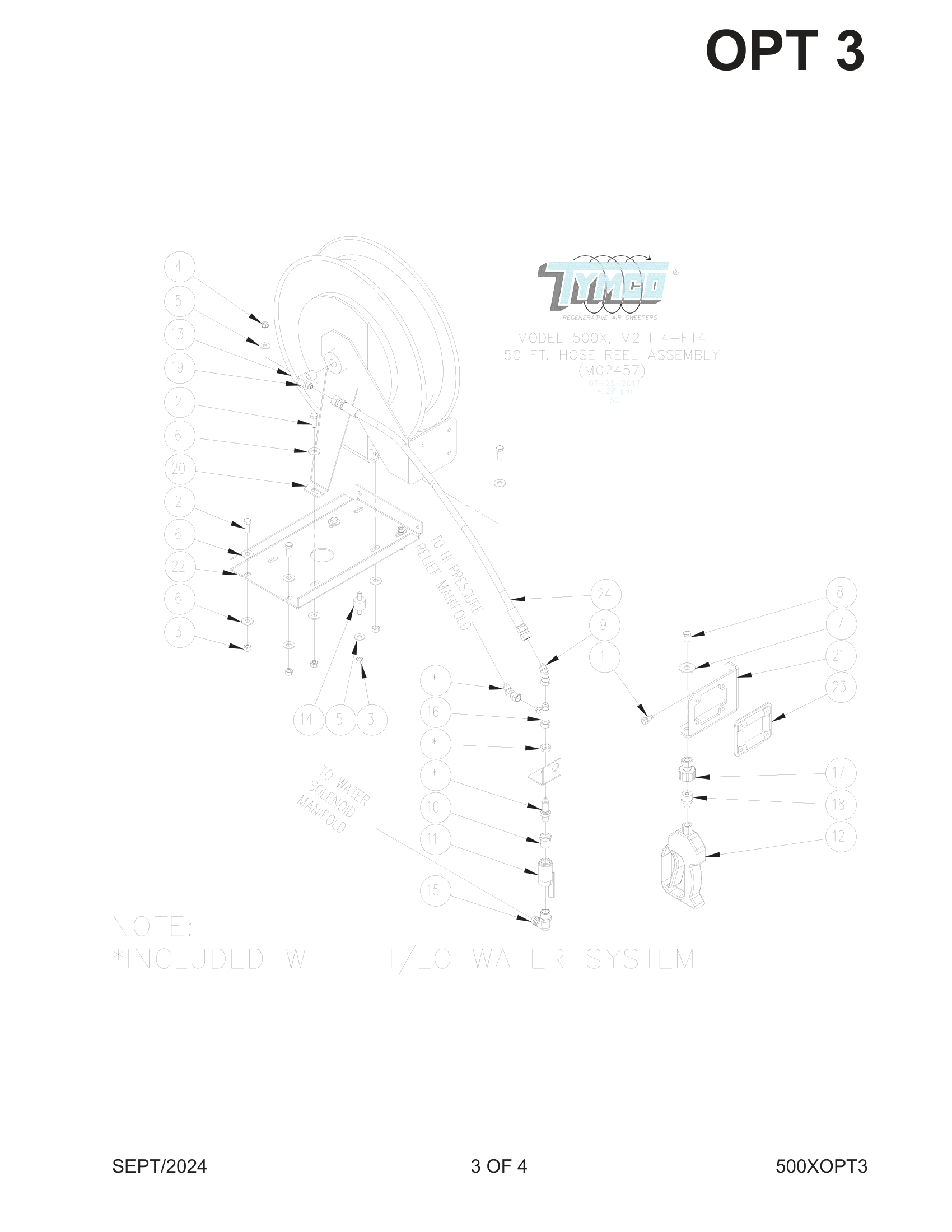 50 FT. HOSE REEL Assembly