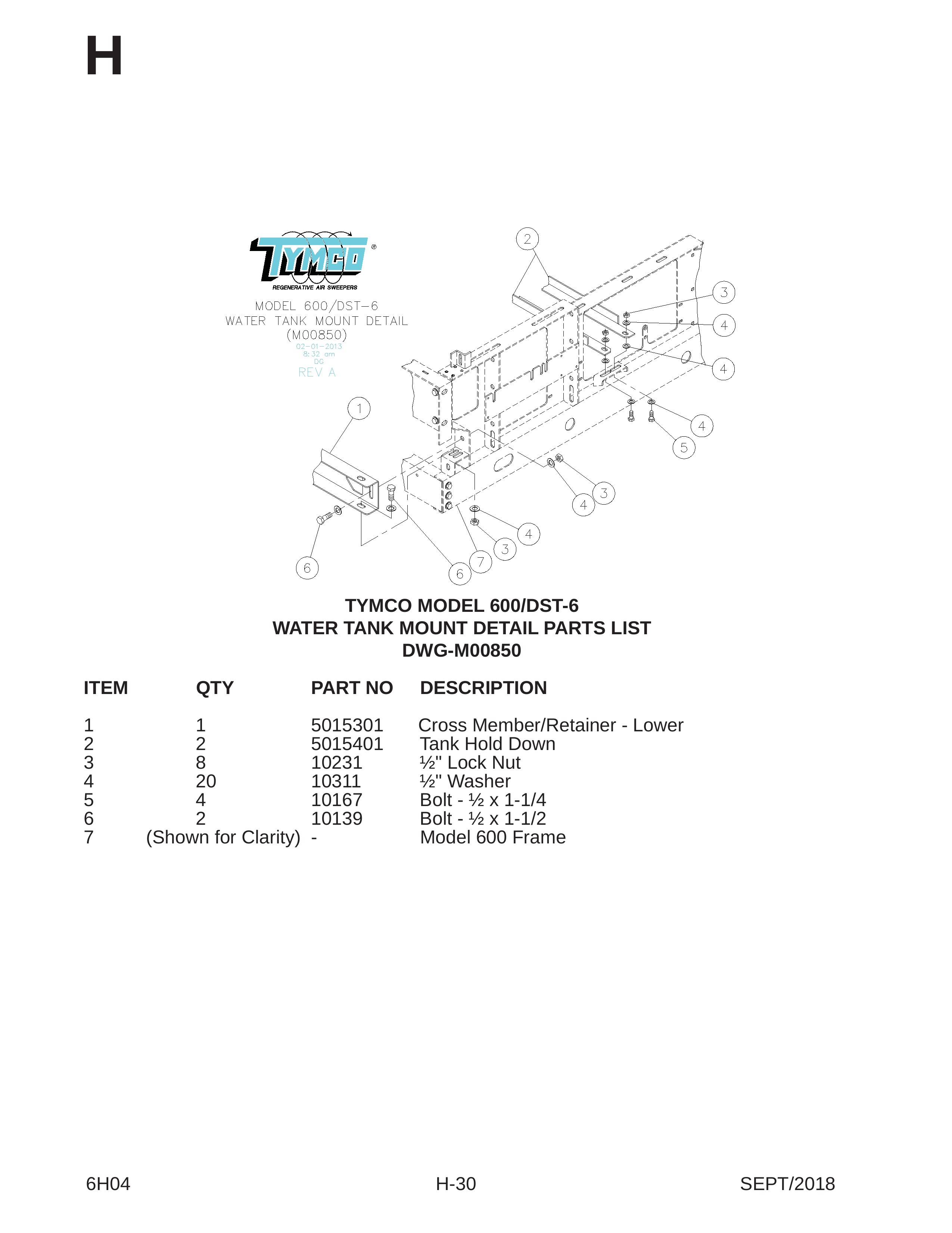 TYMCO MODEL 600/DST-6