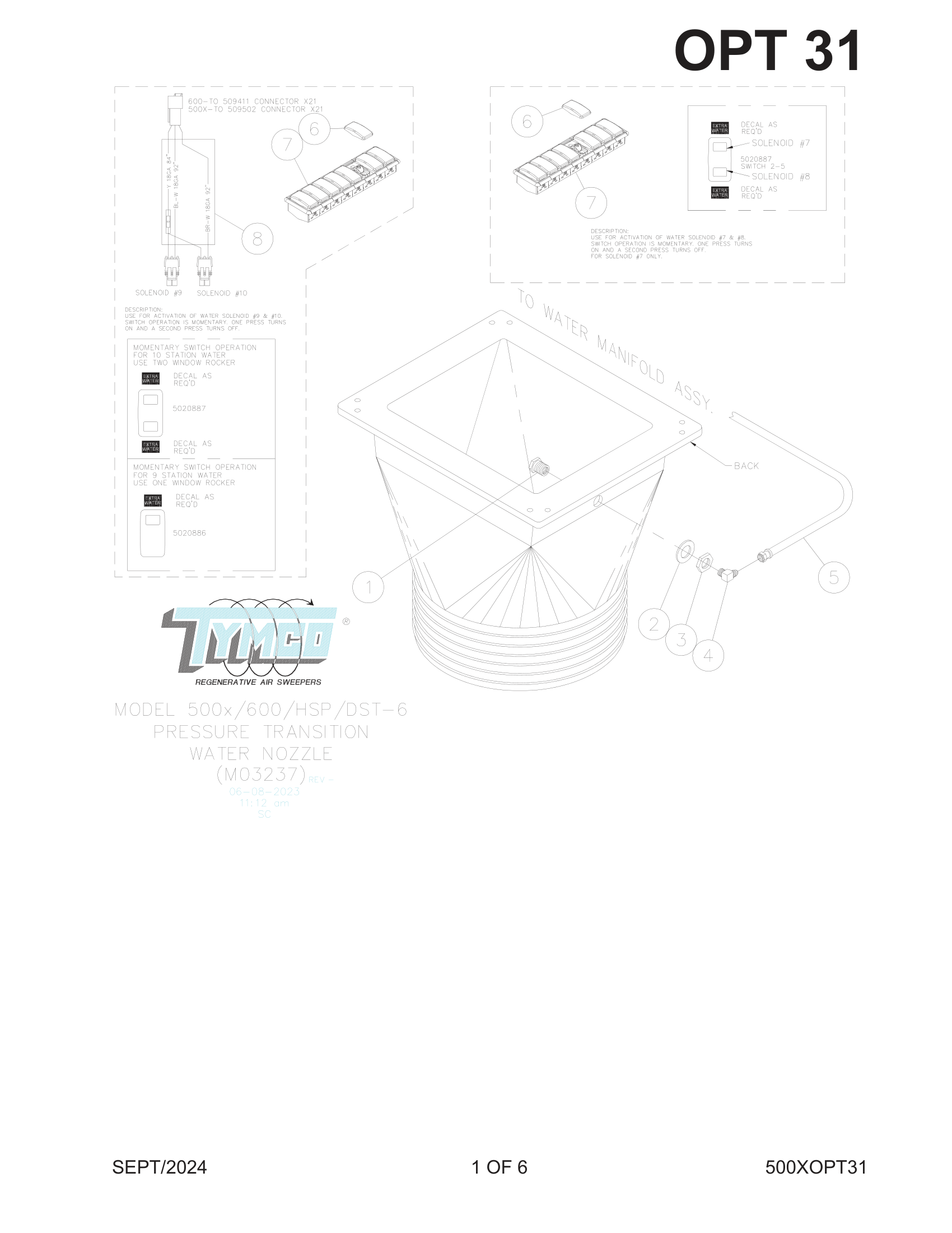 PRESSURE TRANSITION WATER NOZZLE
