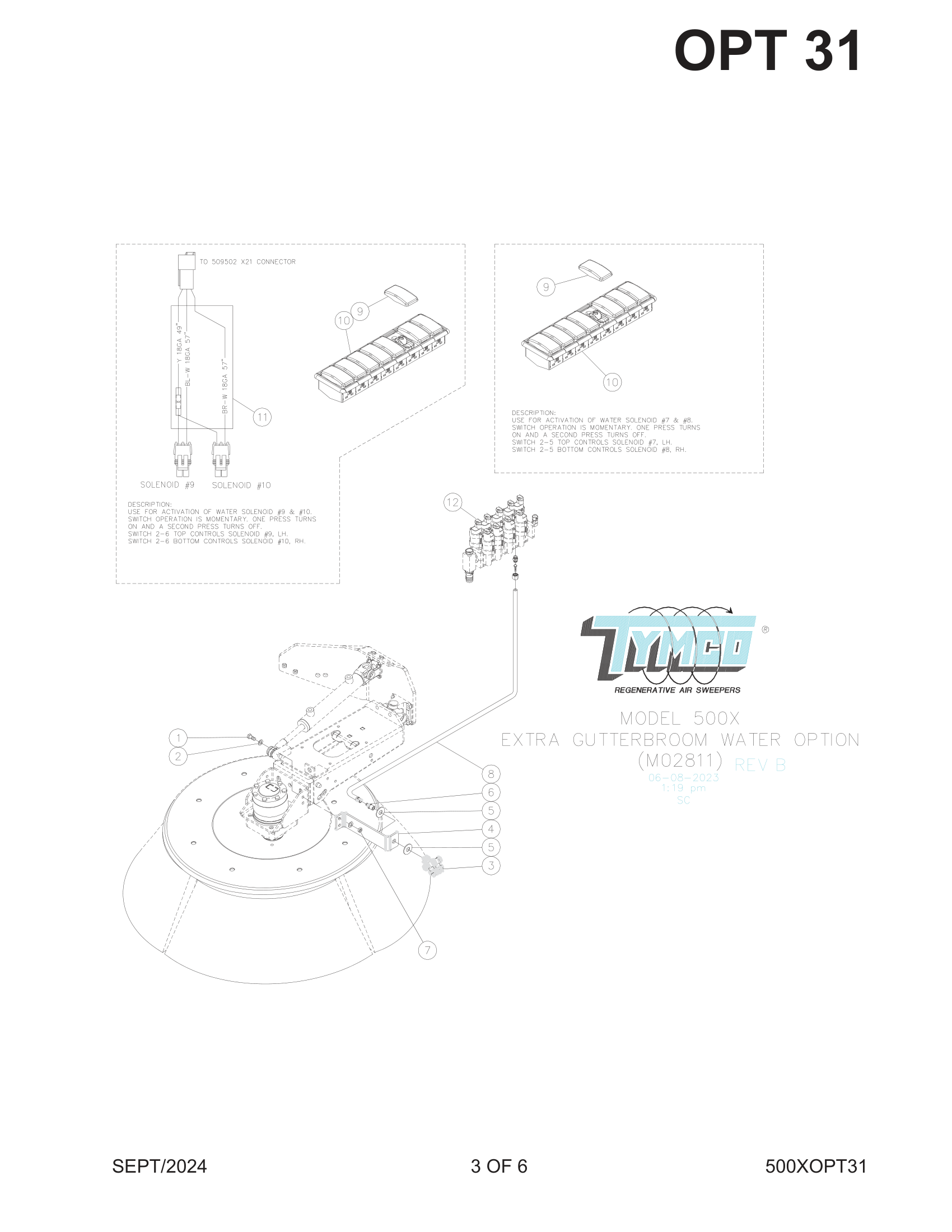 GUTTER BROOM DUAL SWIVEL WATER NOZZLE