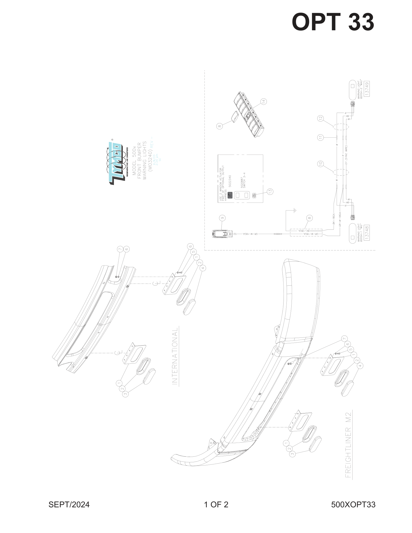 FRONT BUMPER WARNING LIGHTS