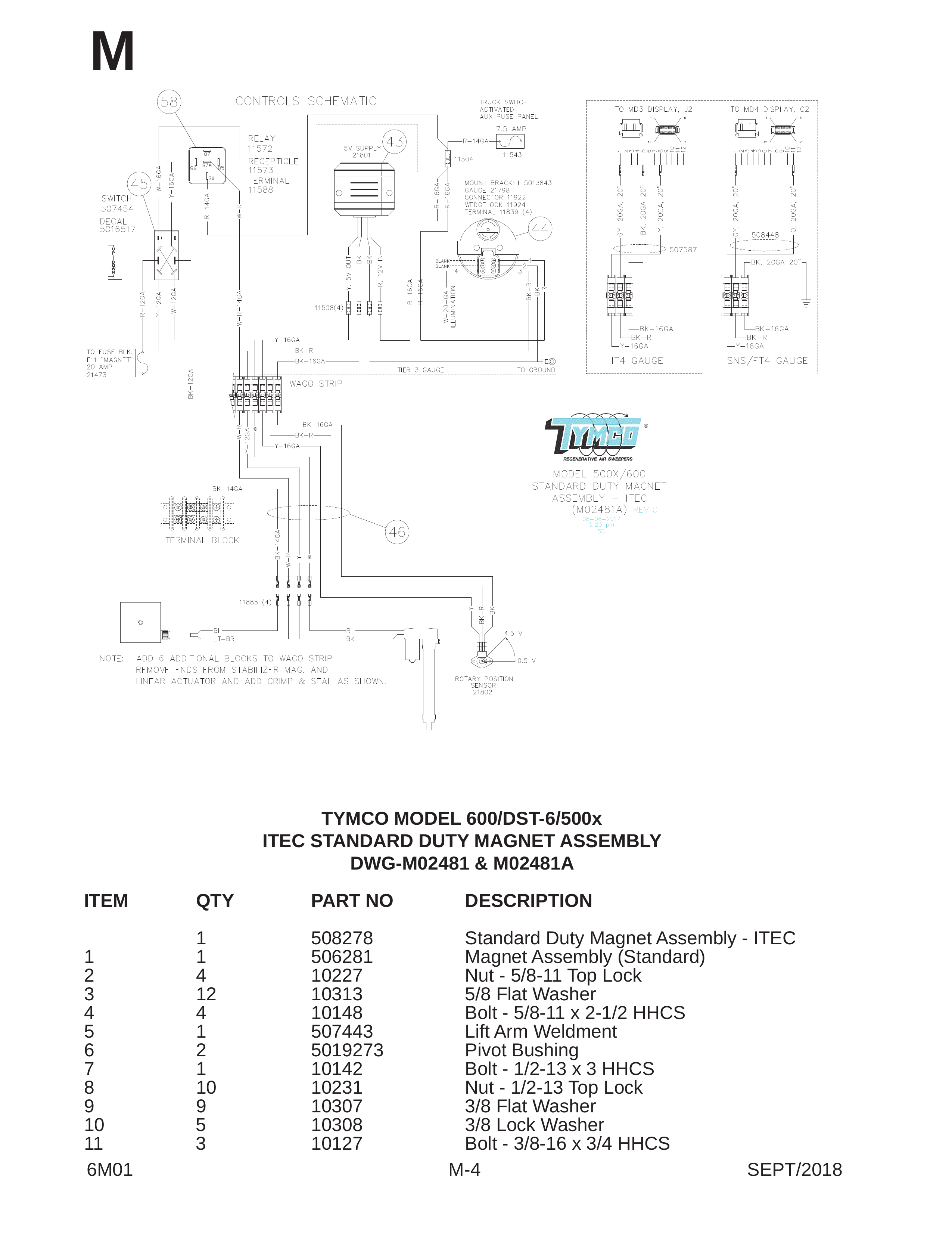 TYMCO MODEL 600/DST-6/500x