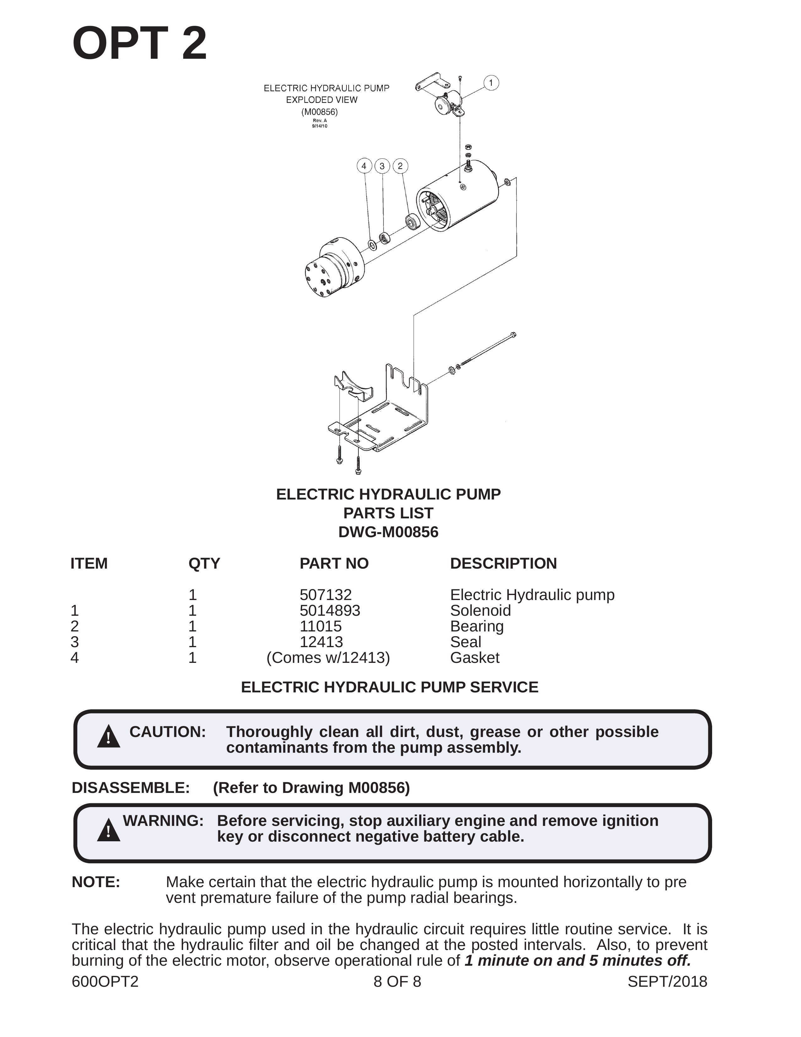 ELECTRIC HYDRAULIC PUMP