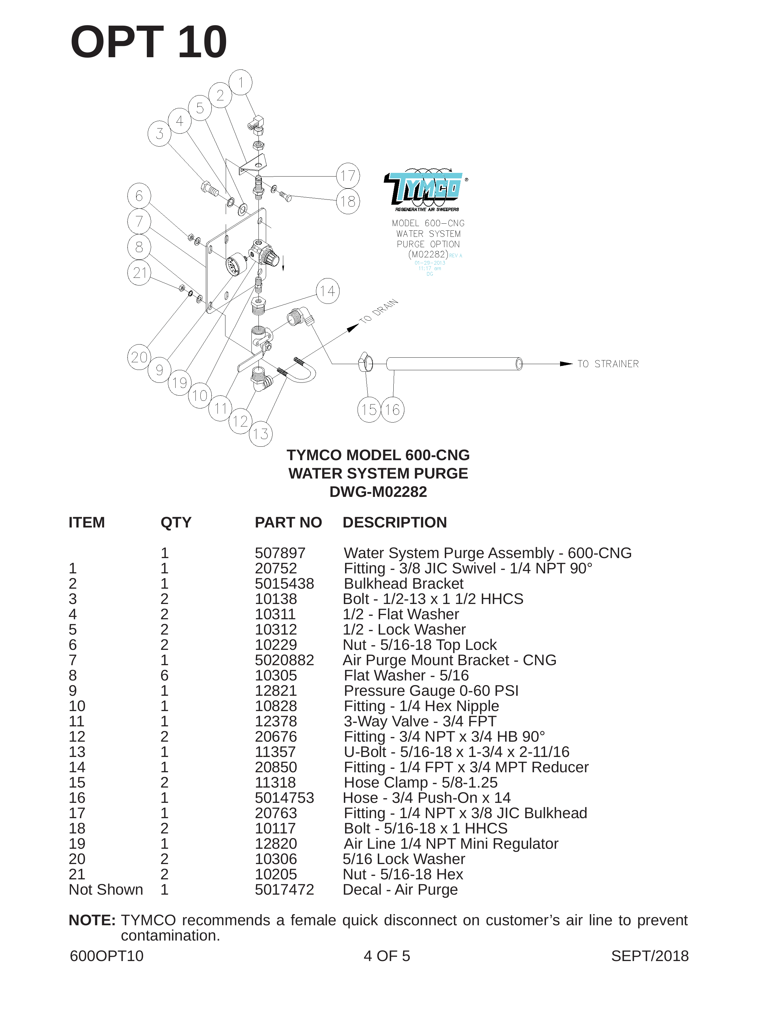 TYMCO MODEL 600-CNG