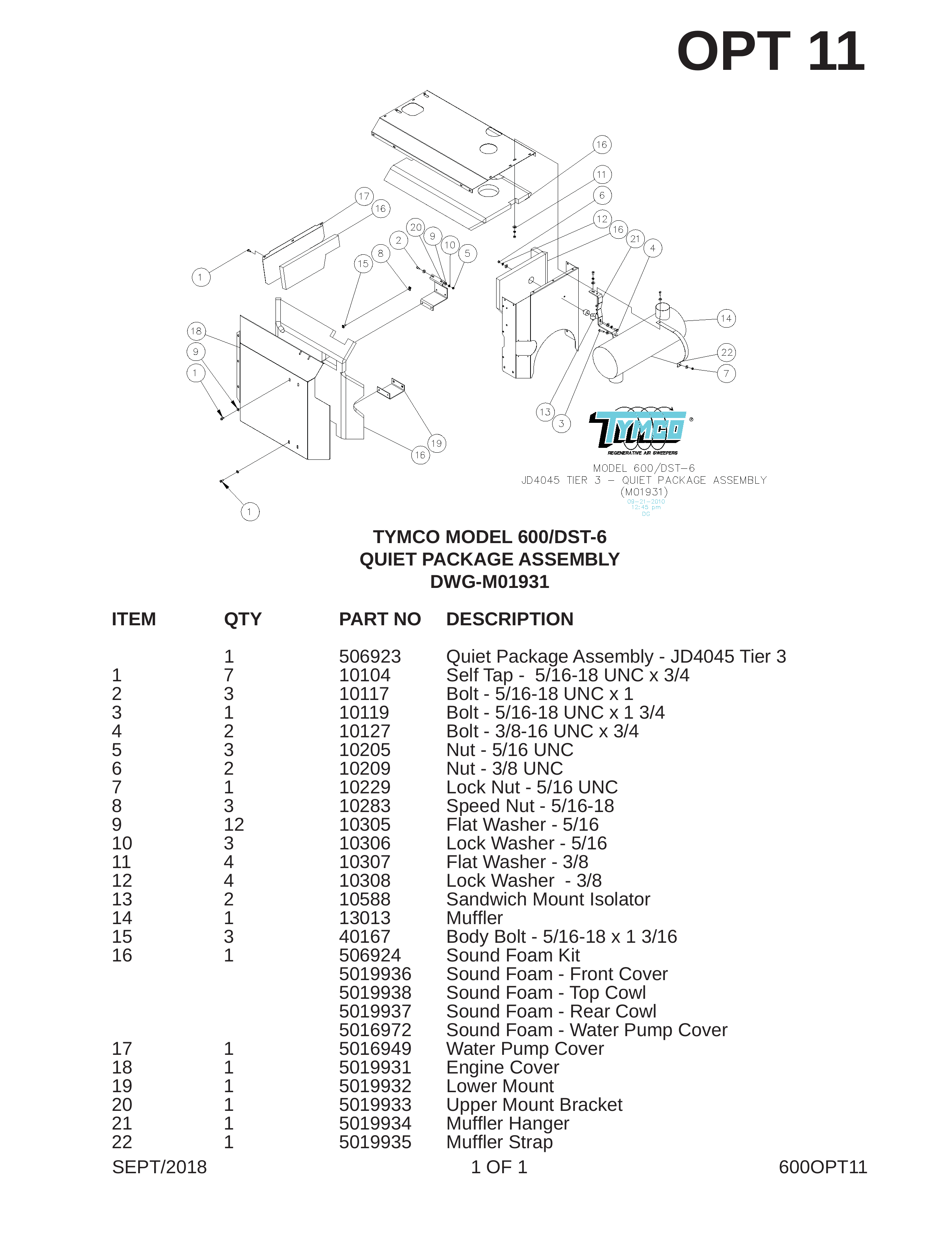 TYMCO MODEL 600/DST-6