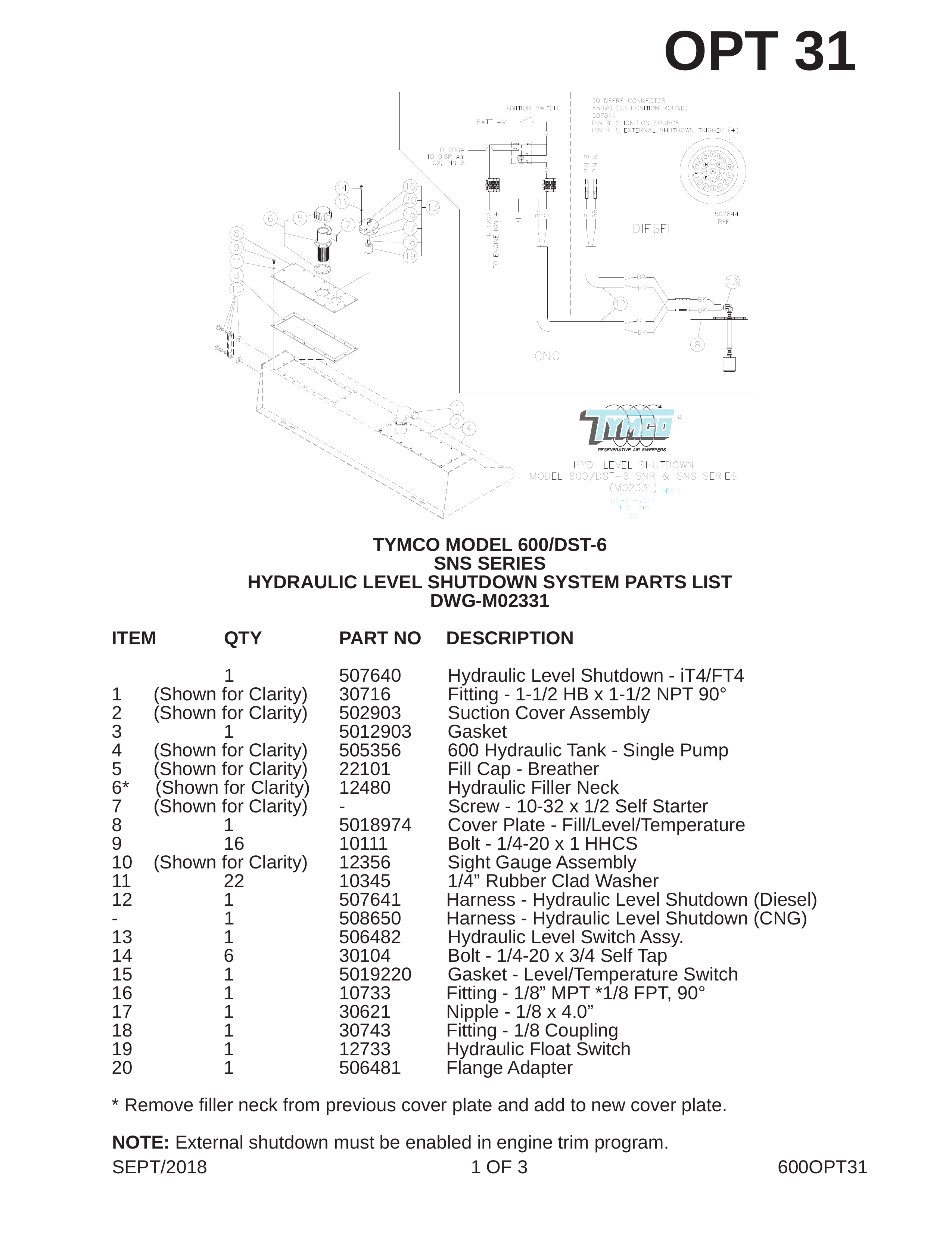 TYMCO MODEL 600/DST-6