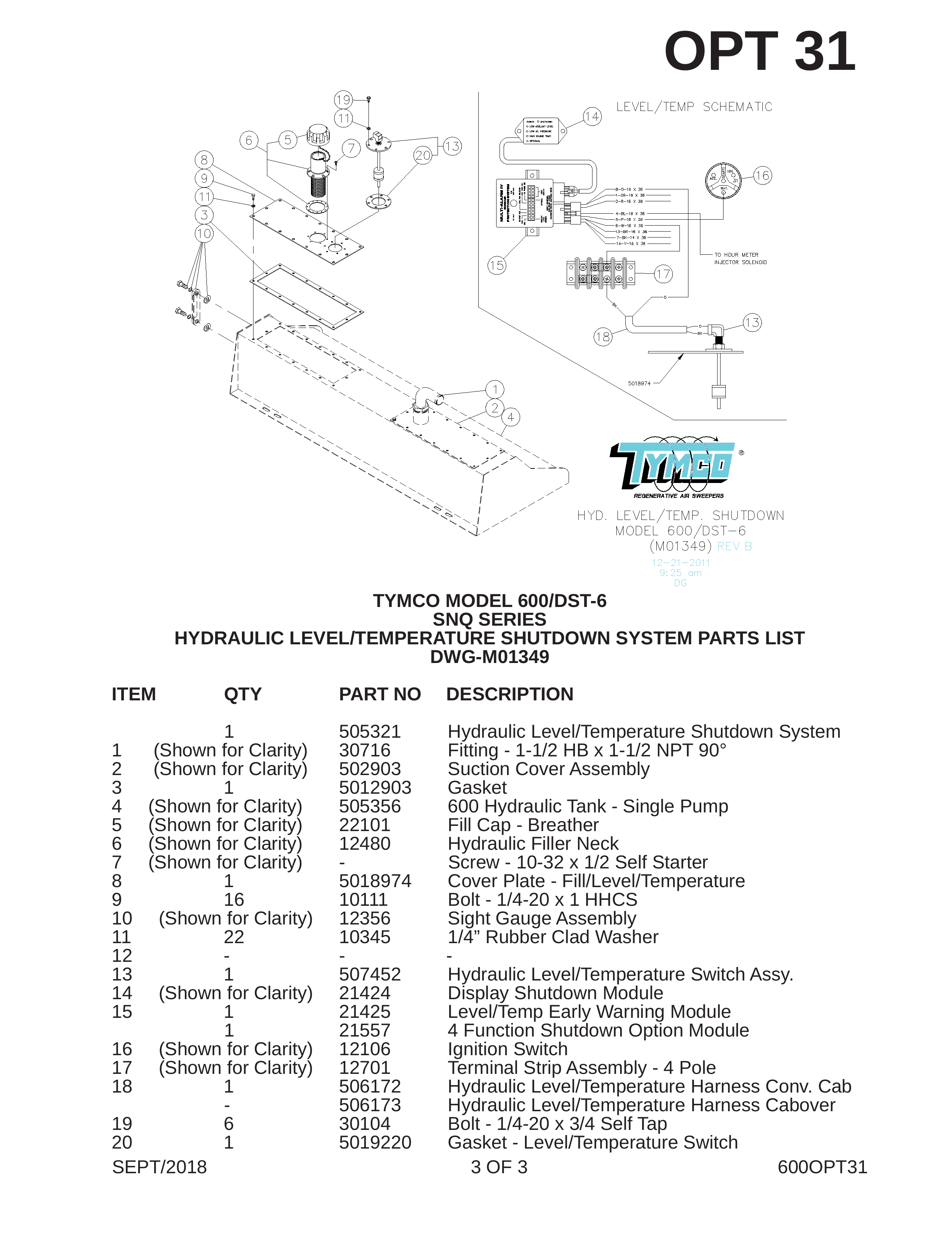 TYMCO MODEL 600/DST-6