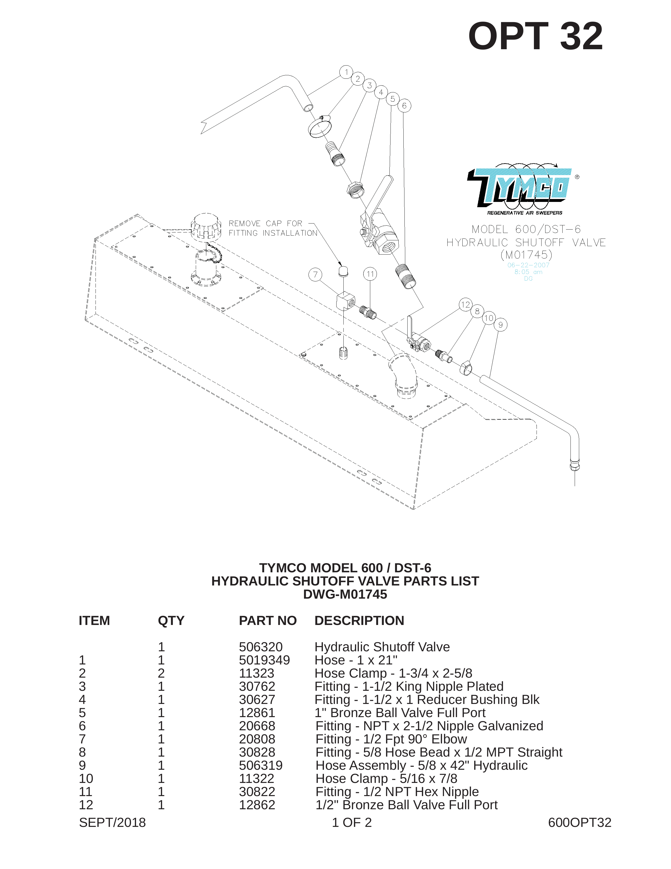 TYMCO MODEL 600 / DST-6