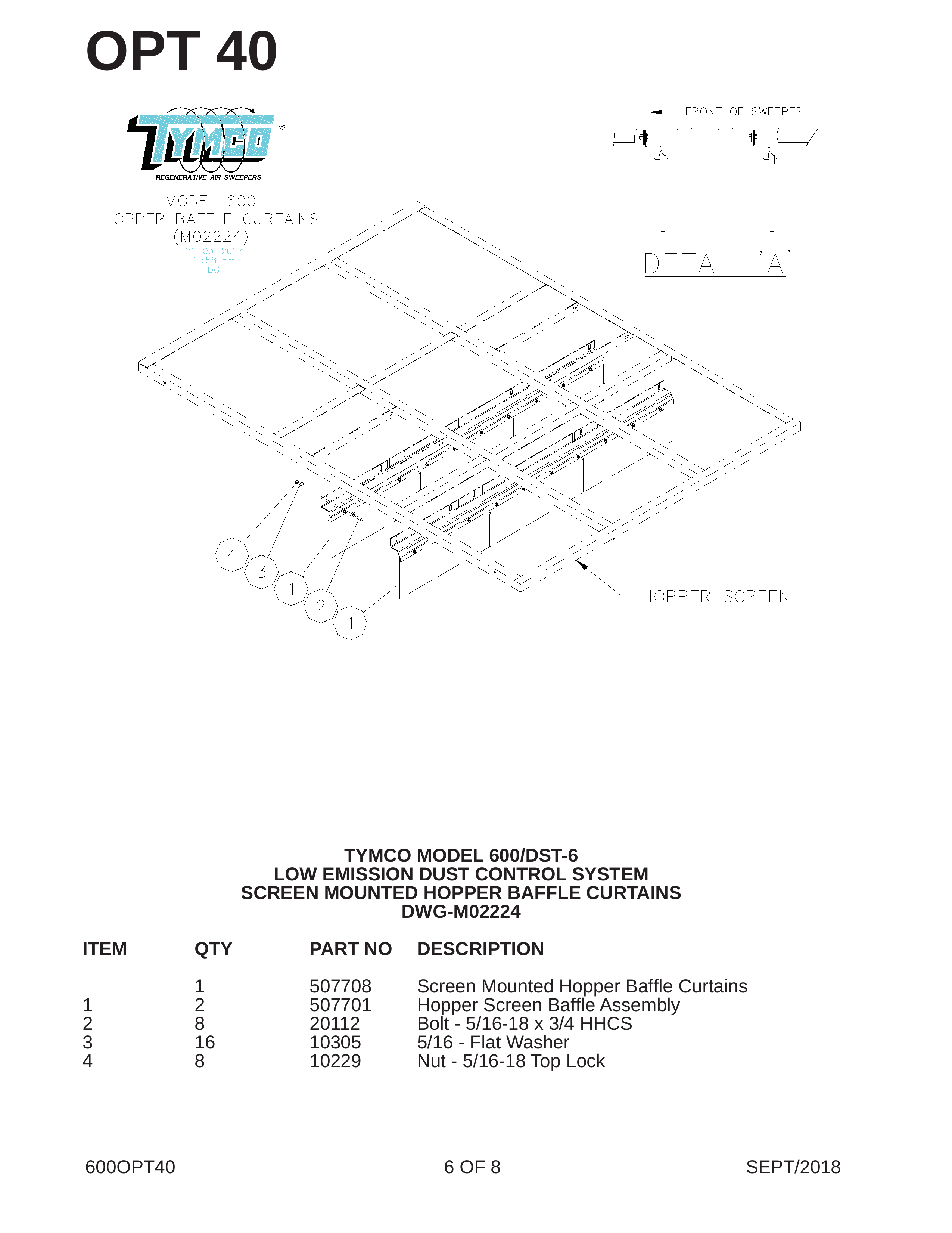 TYMCO MODEL 600/DST-6