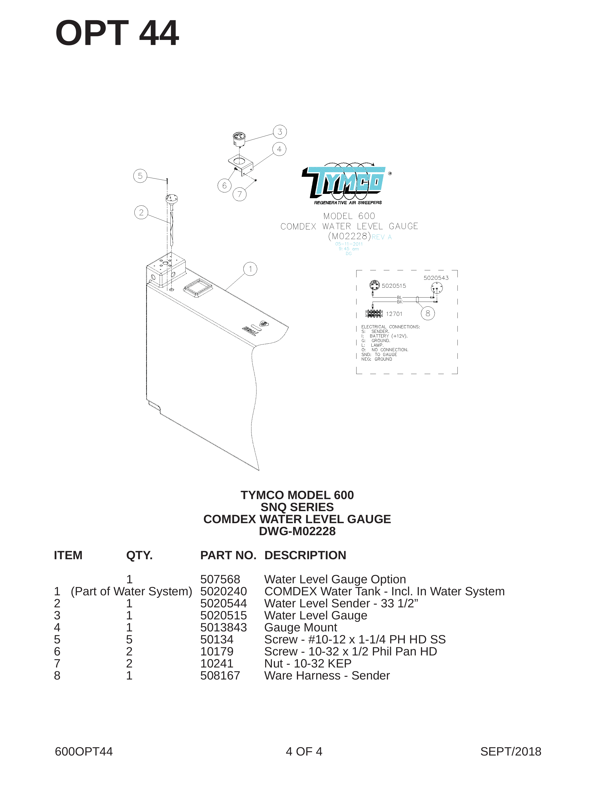 TYMCO MODEL 600