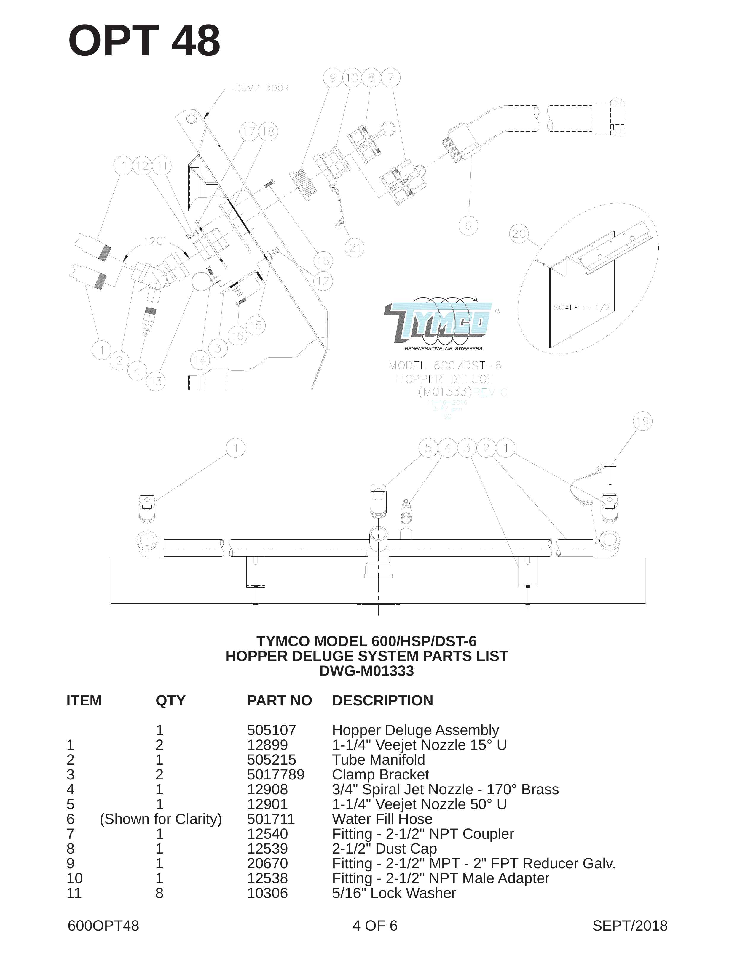 TYMCO MODEL 600/HSP/DST-6