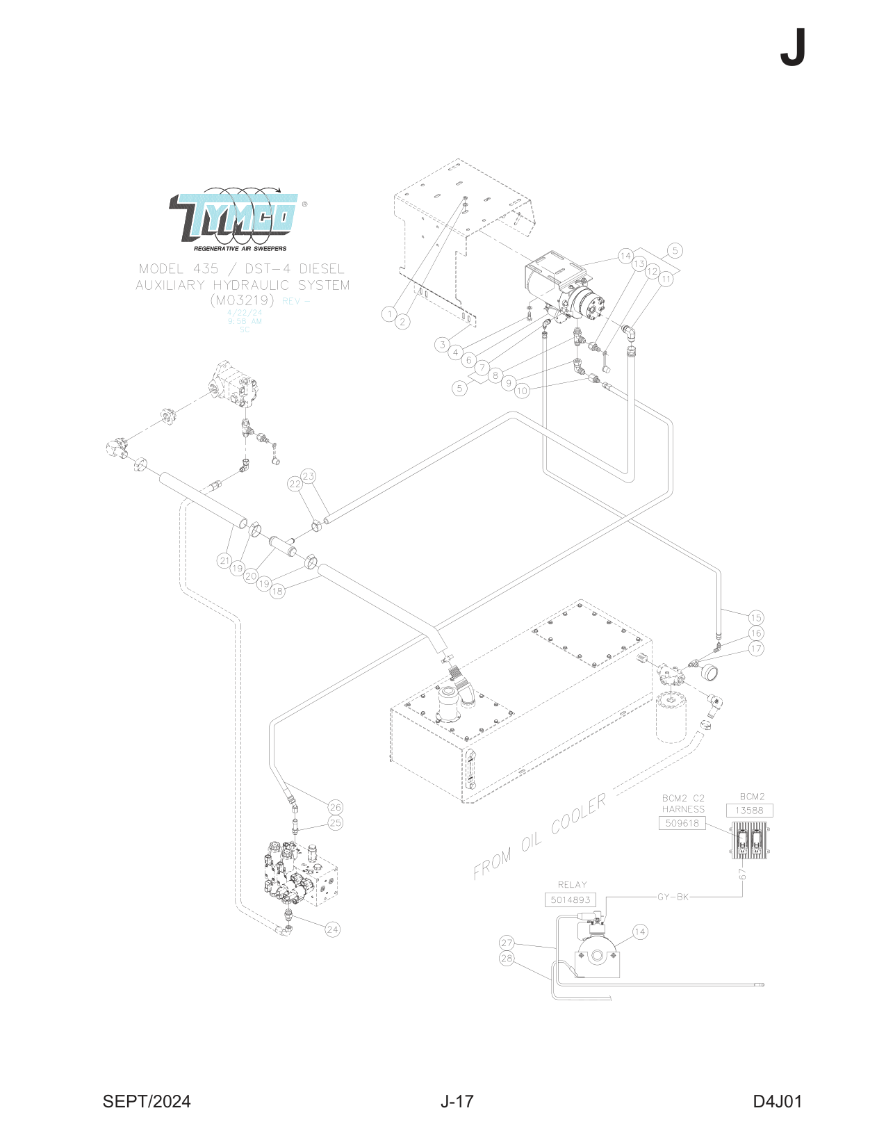 KUBOTA T4F AUXILIARY HYDRAULIC SYSTEM