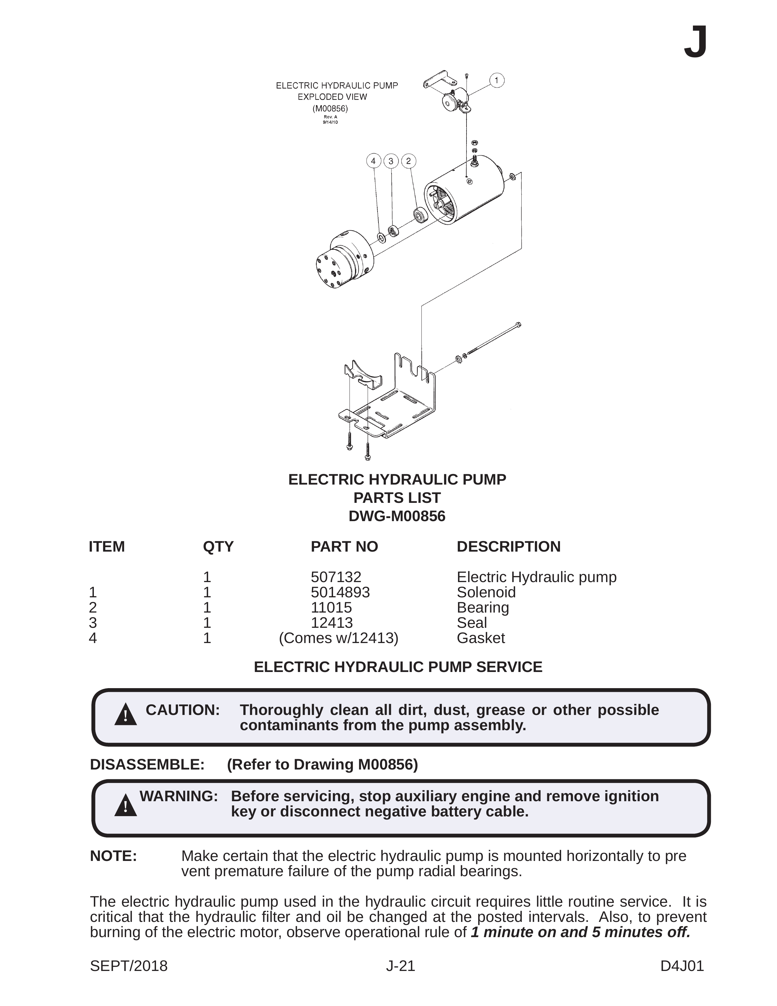 ELECTRIC HYDRAULIC PUMP