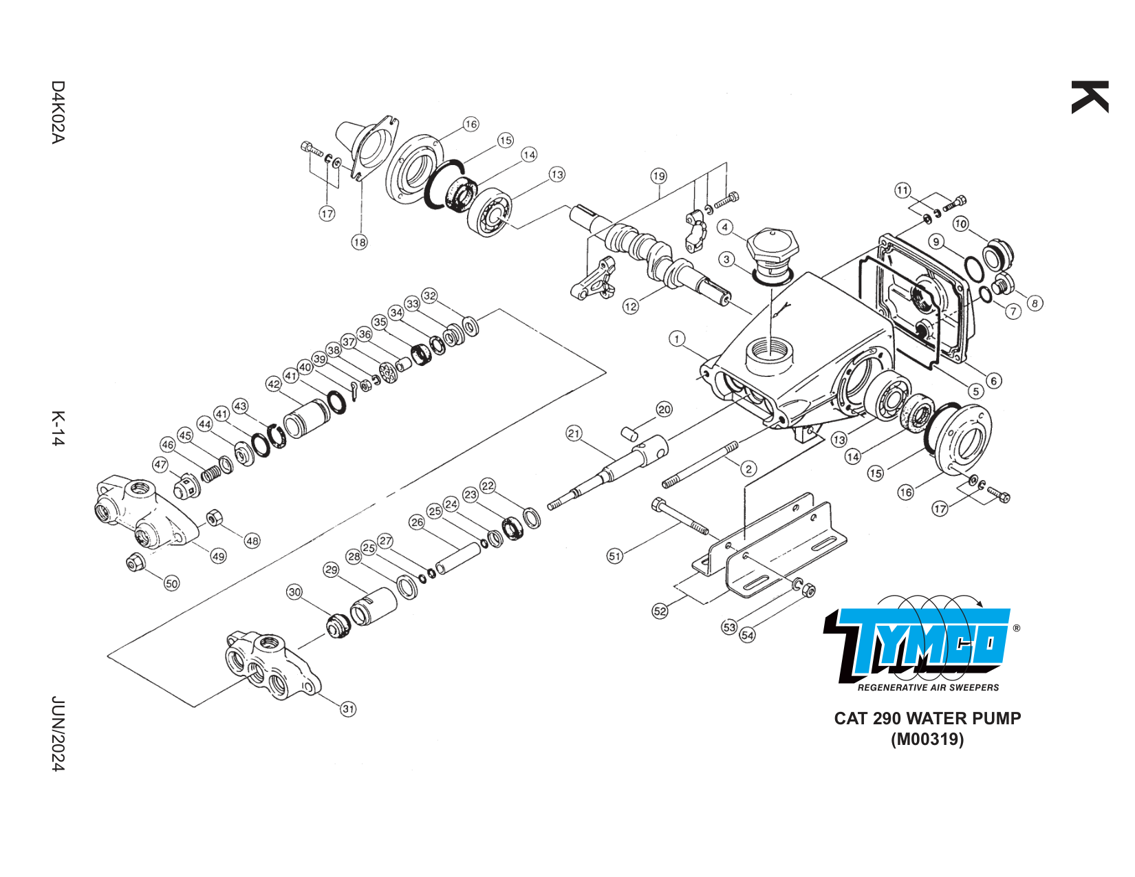 CAT 290 WATER PUMP Assembly