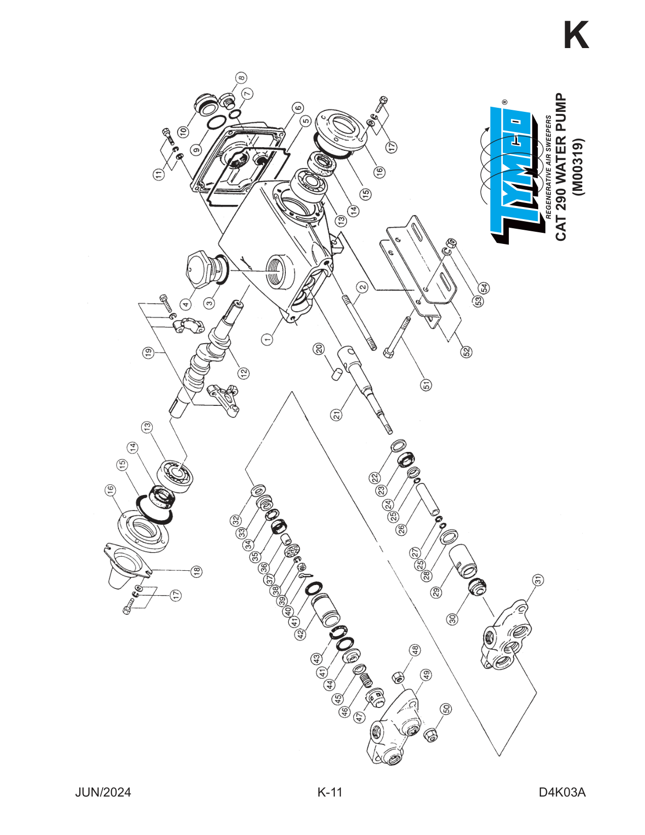 CAT 290 WATER PUMP Assembly