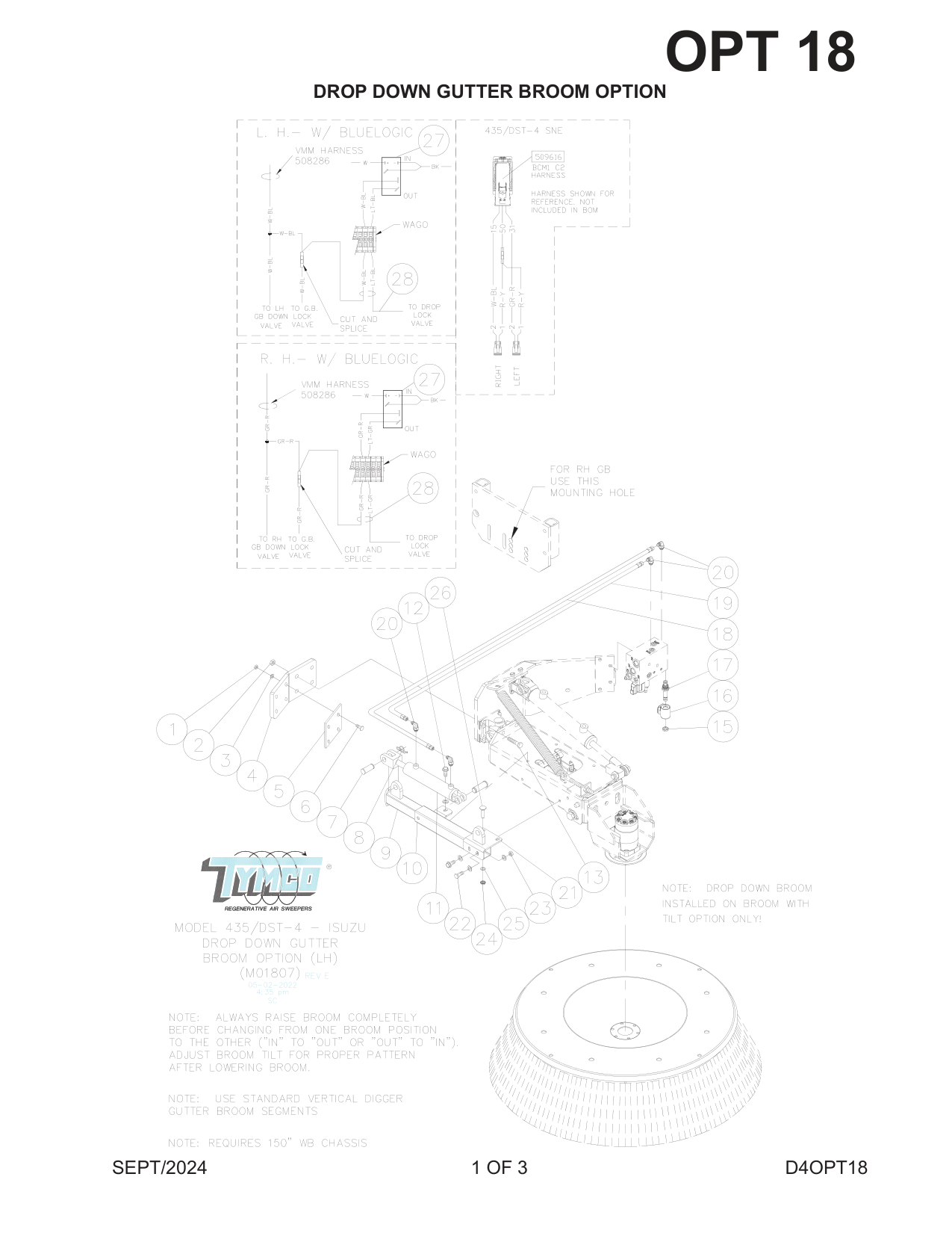 DROP DOWN GUTTER BROOM OPTION