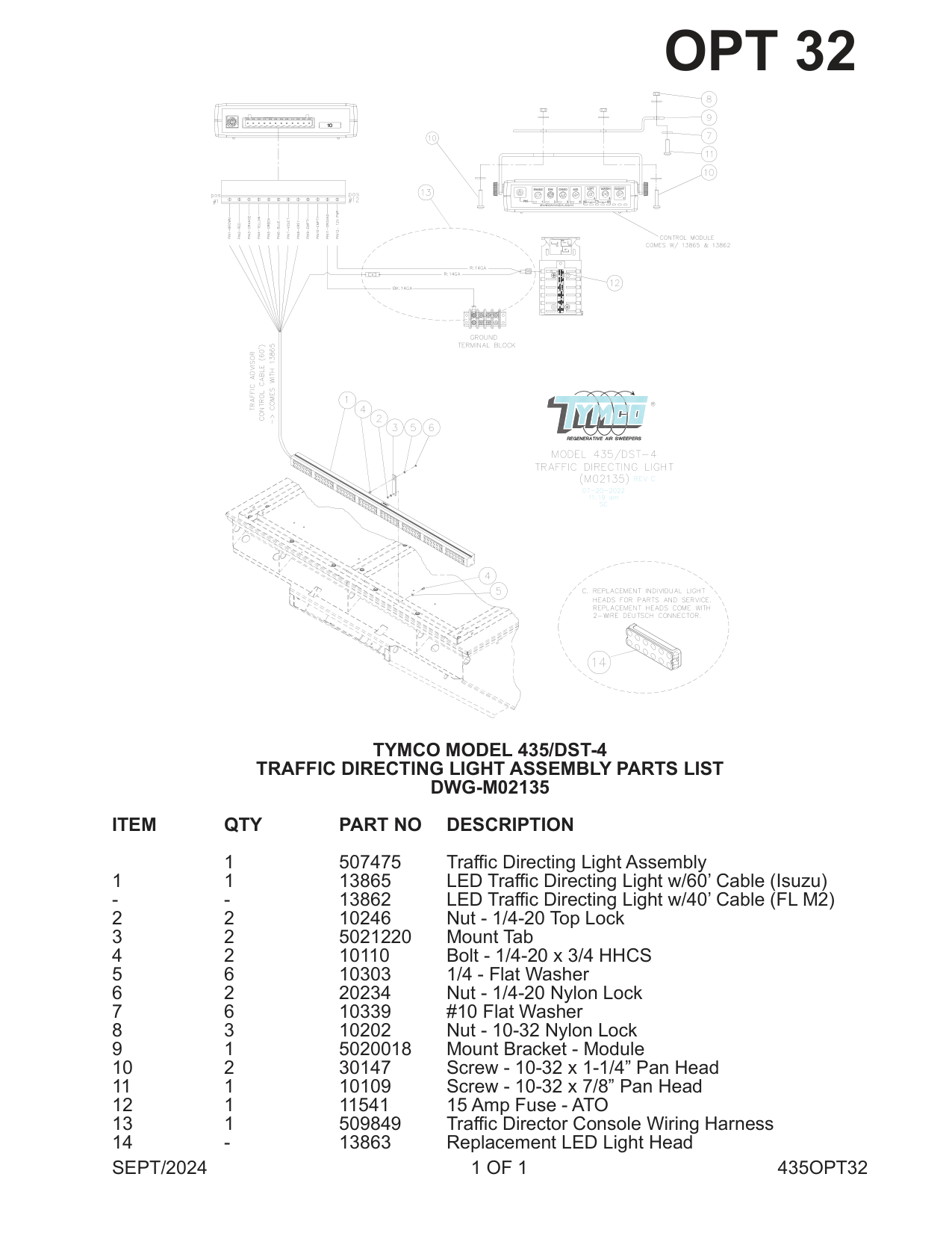 TRAFFIC DIRECTING LIGHT Assembly