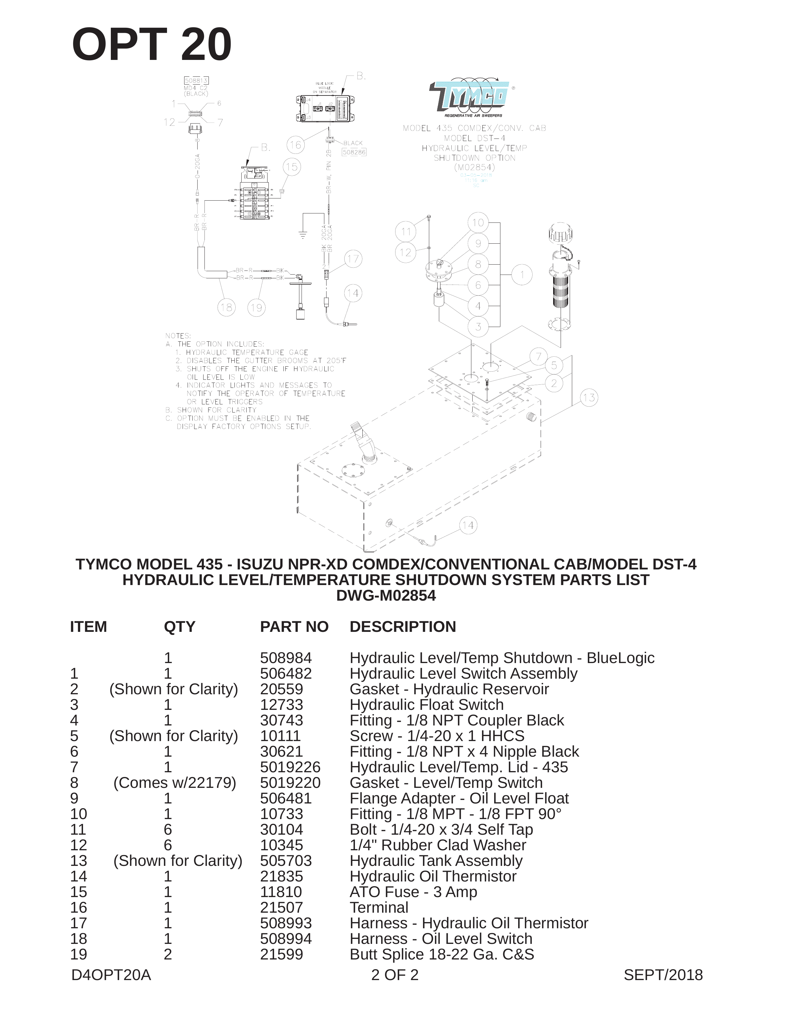 TYMCO MODEL 435 - ISUZU NPR-XD COMDEX/CONVENTIONAL CAB/MODEL DST-4