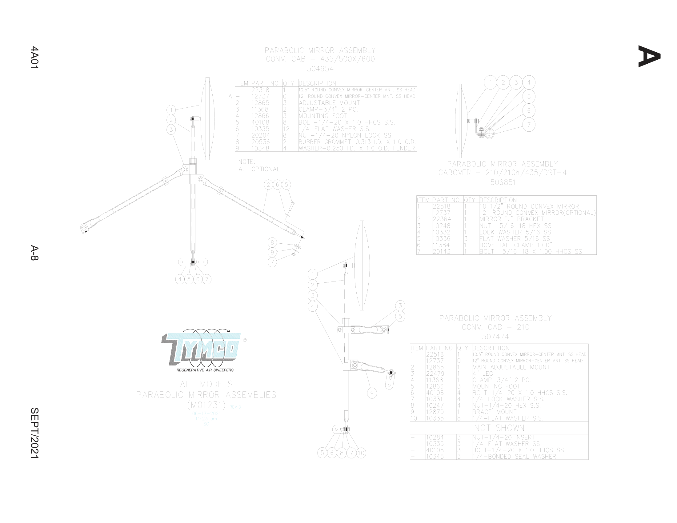 HEATED/MOTOR MIRROR ASSEMBLY - ISUZU