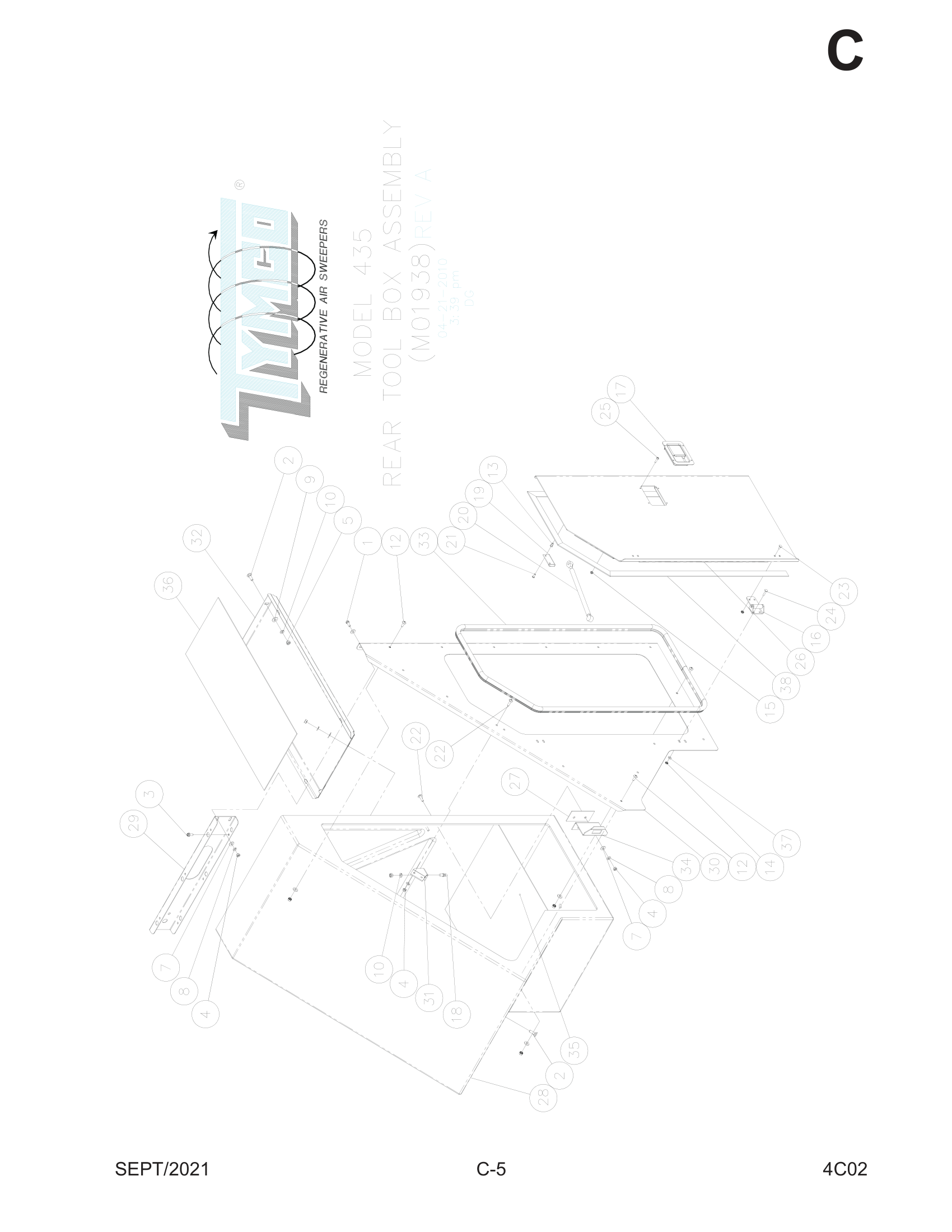 REAR TOOL BOX ASSEMBLY