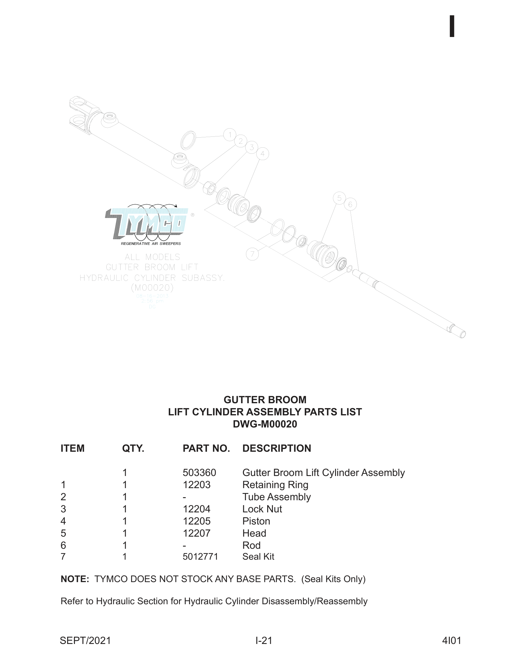 LIFT CYLINDER ASSEMBLY
