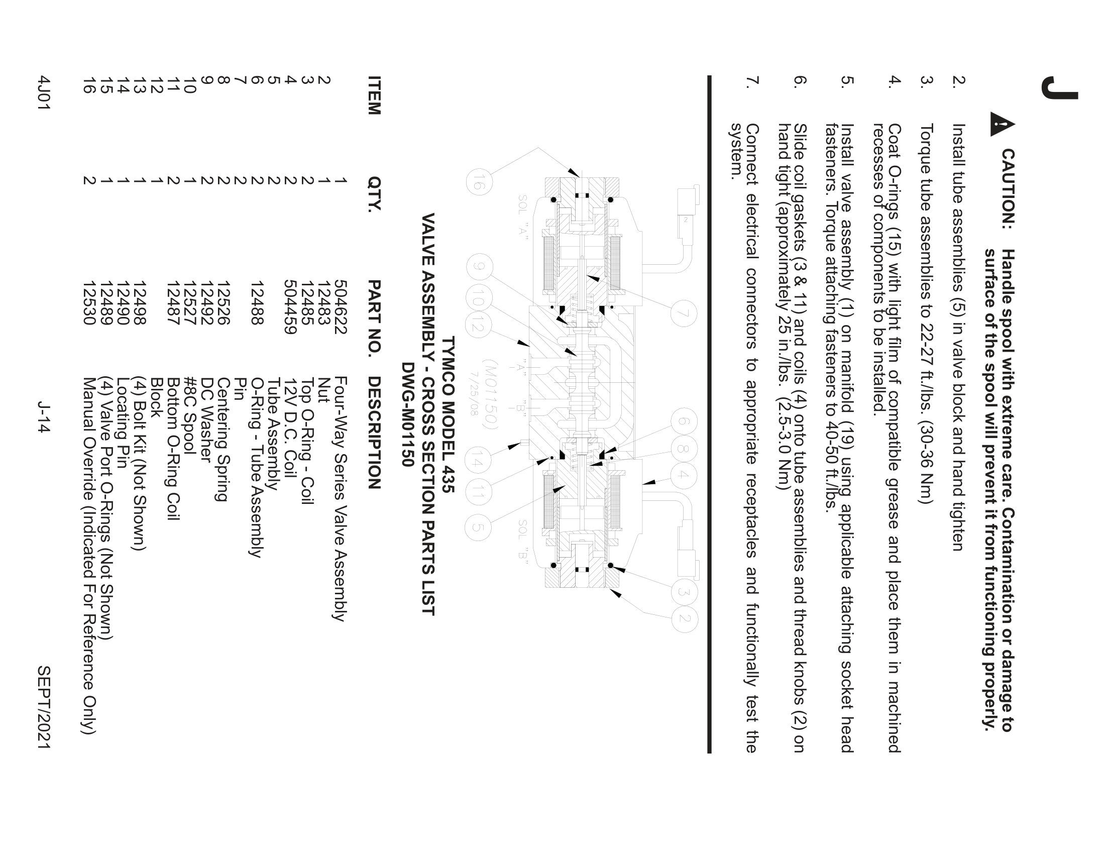 VALVE ASSEMBLY - CROSS SECTION
