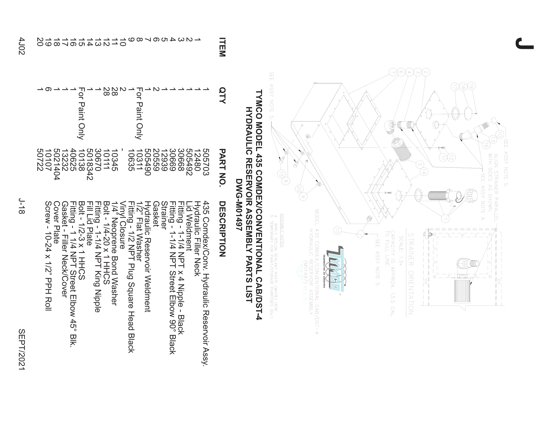 HYDRAULIC RESERVOIR ASSEMBLY