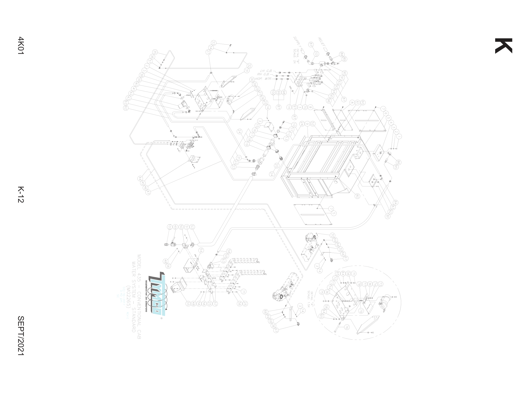 CONVENTIONAL CAB - ELECTRIC PUMP WATER SYSTEM