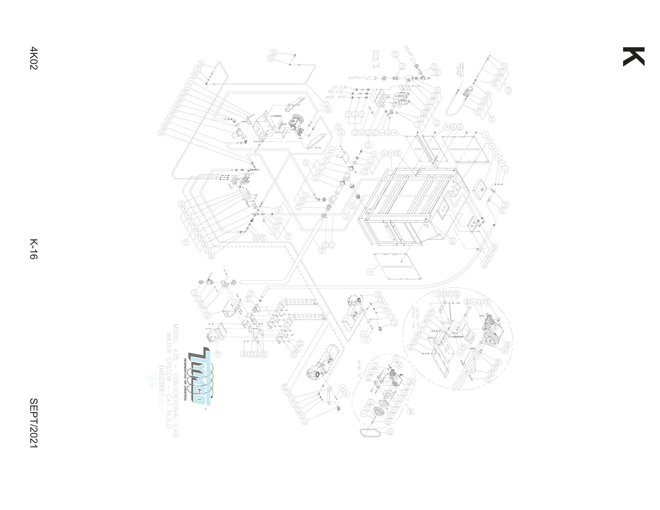 CONVENTIONAL CAB - CAT PUMP HI/LO WATER SYSTEM