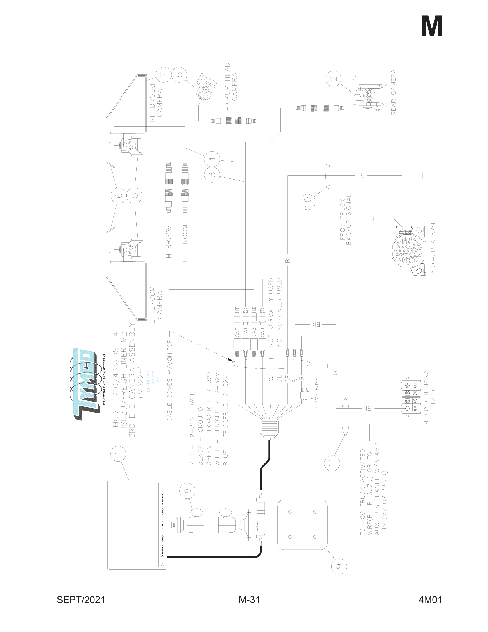 3RD EYE CAMERA ASSEMBLY - CABOVER/M2