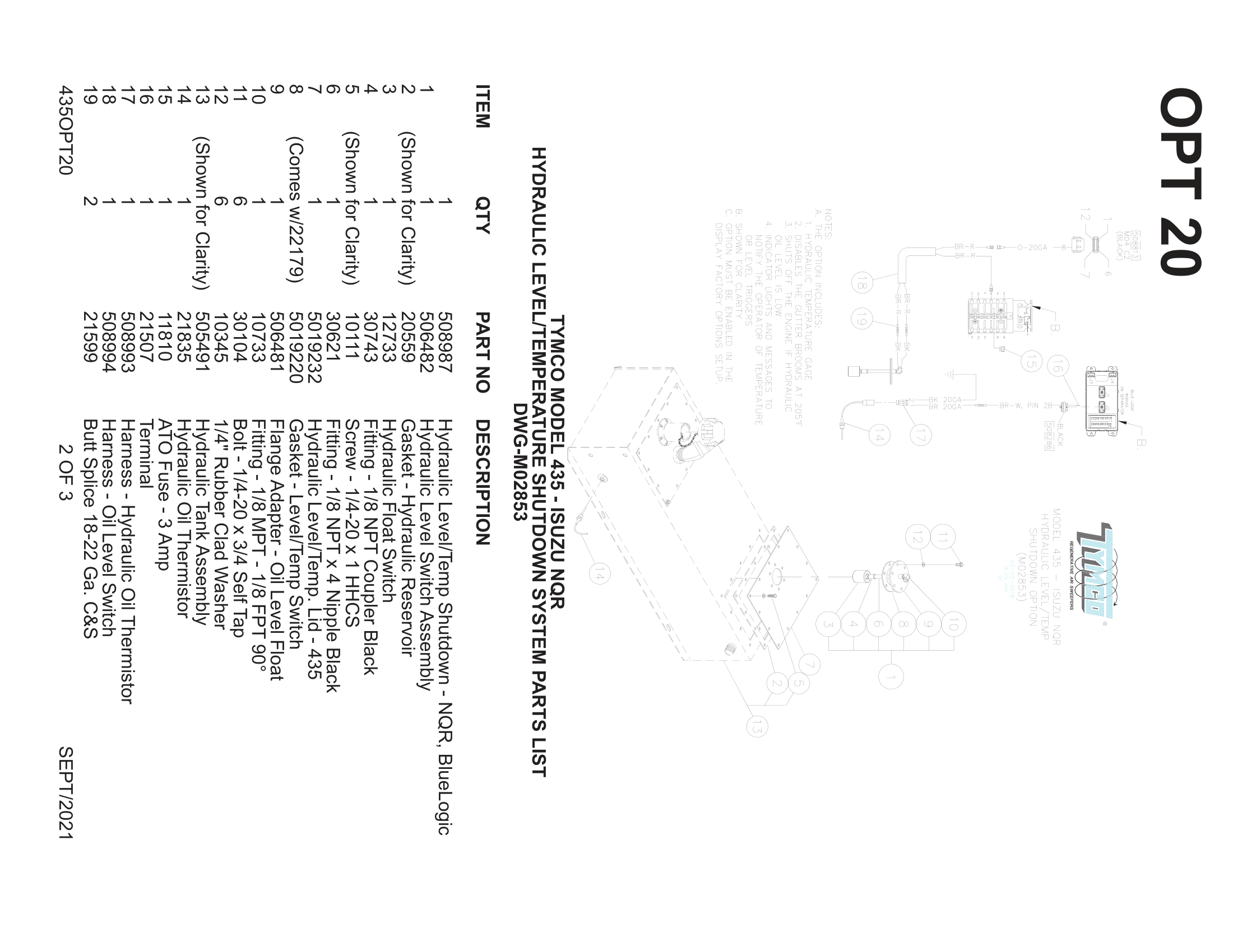 HYDRAULIC LEVEL/TEMPERATURE SHUTDOWN SYSTEM