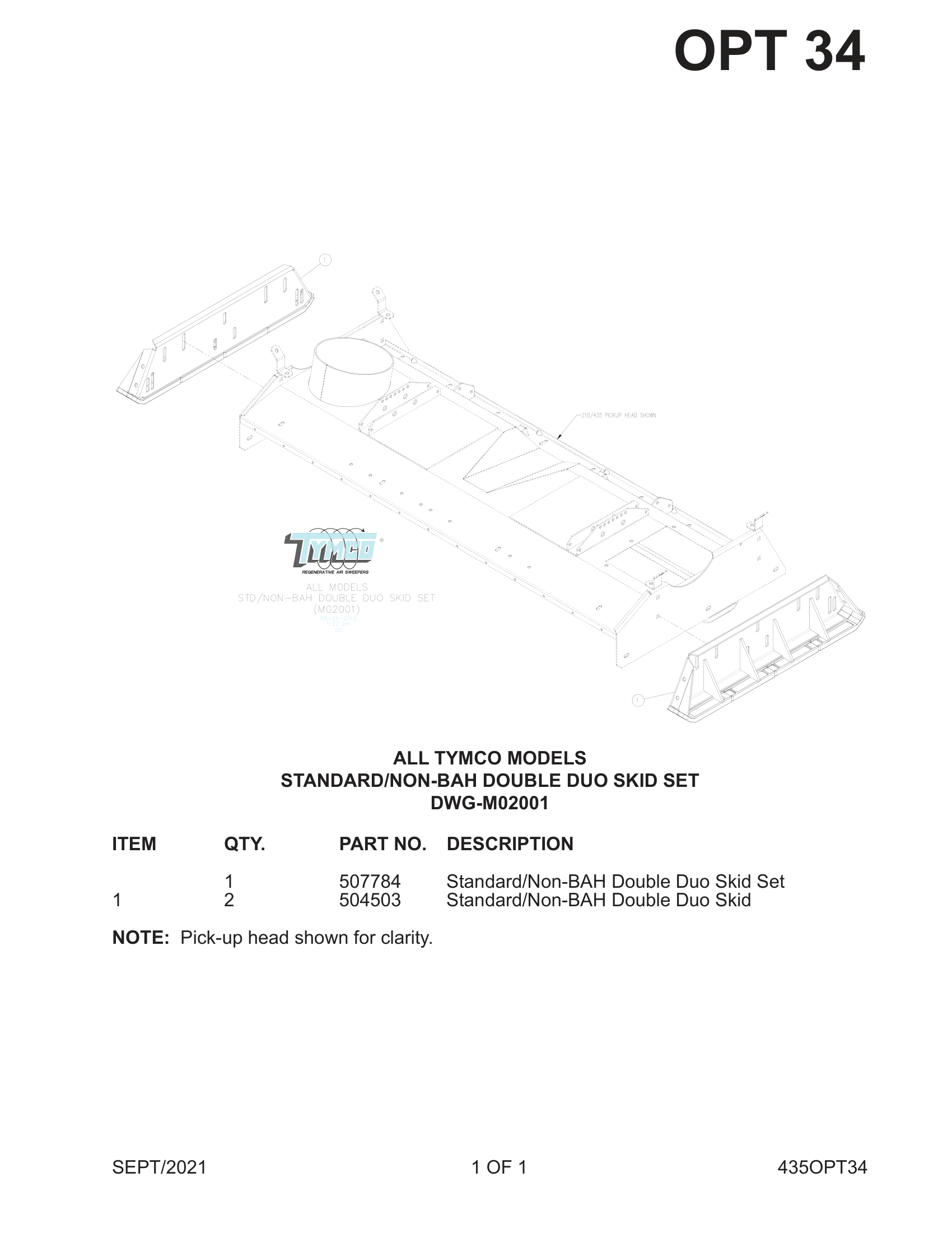 STANDARD/NON-BAH DOUBLE DUO SKID SET