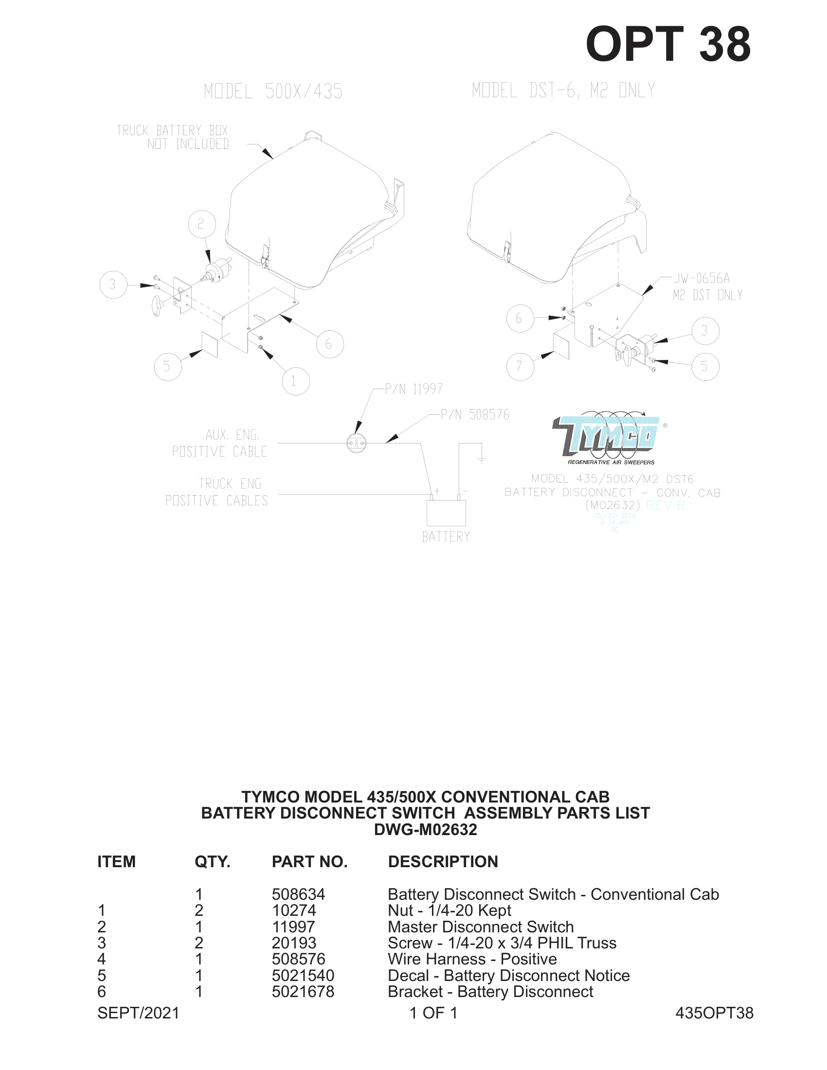 BATTERY DISCONNECT SWITCH  ASSEMBLY