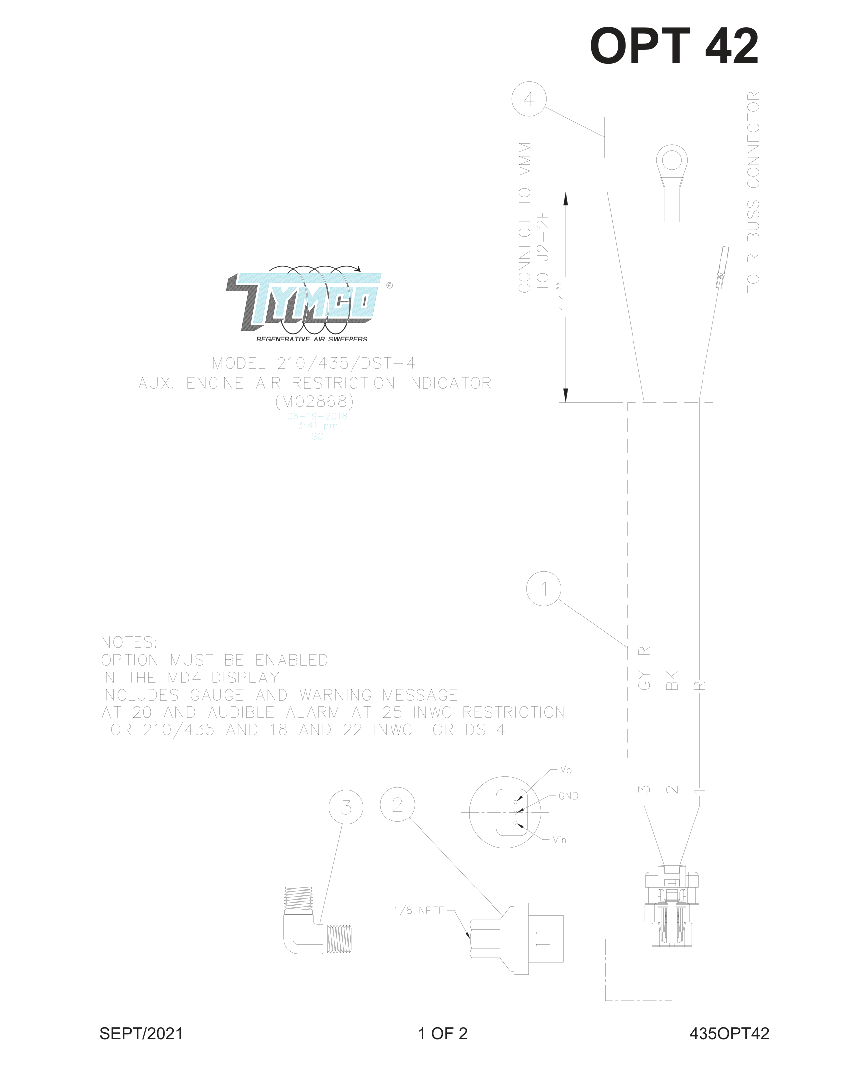 AUXILIARY ENGINE AIR RESTRICTION INDICATOR