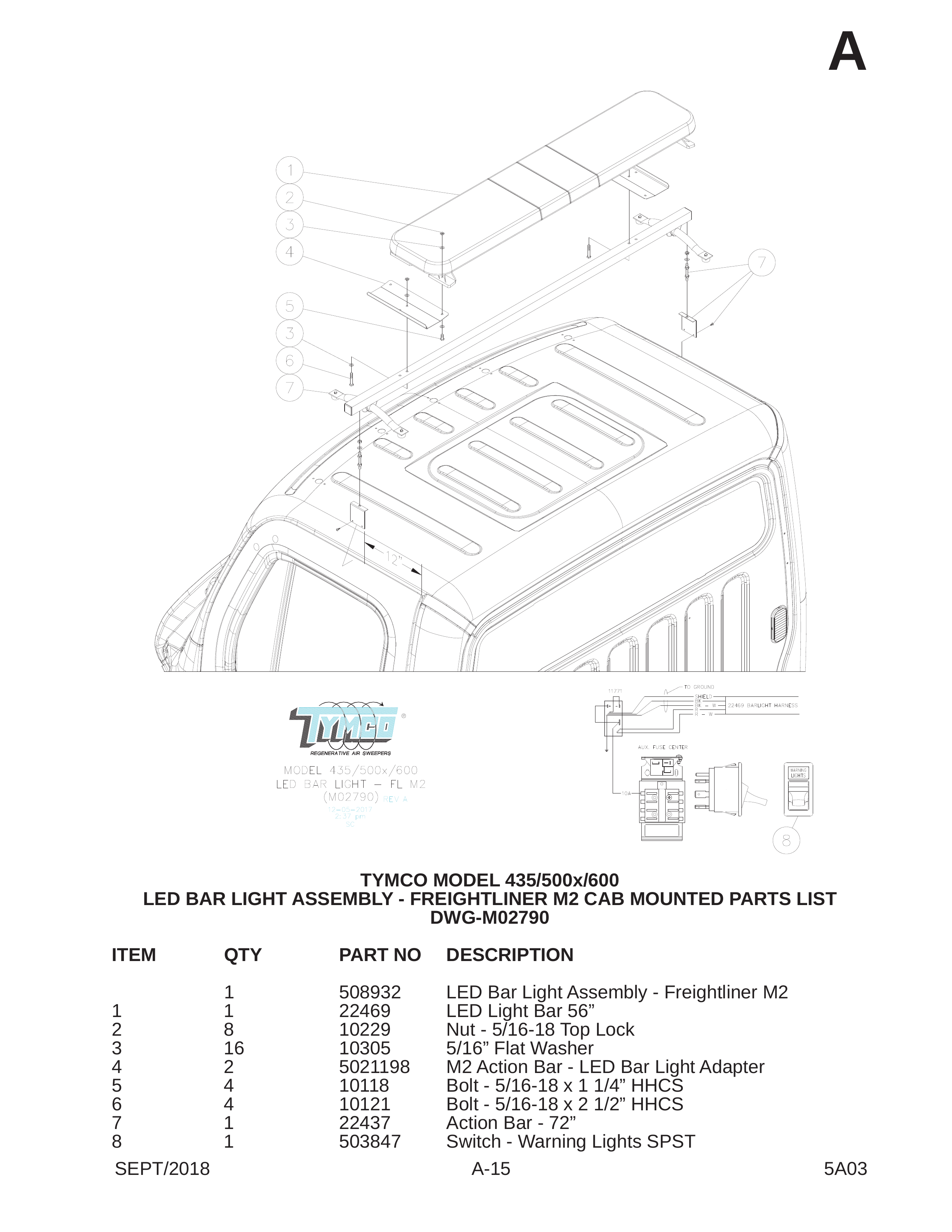 TYMCO MODEL 435/500x/600