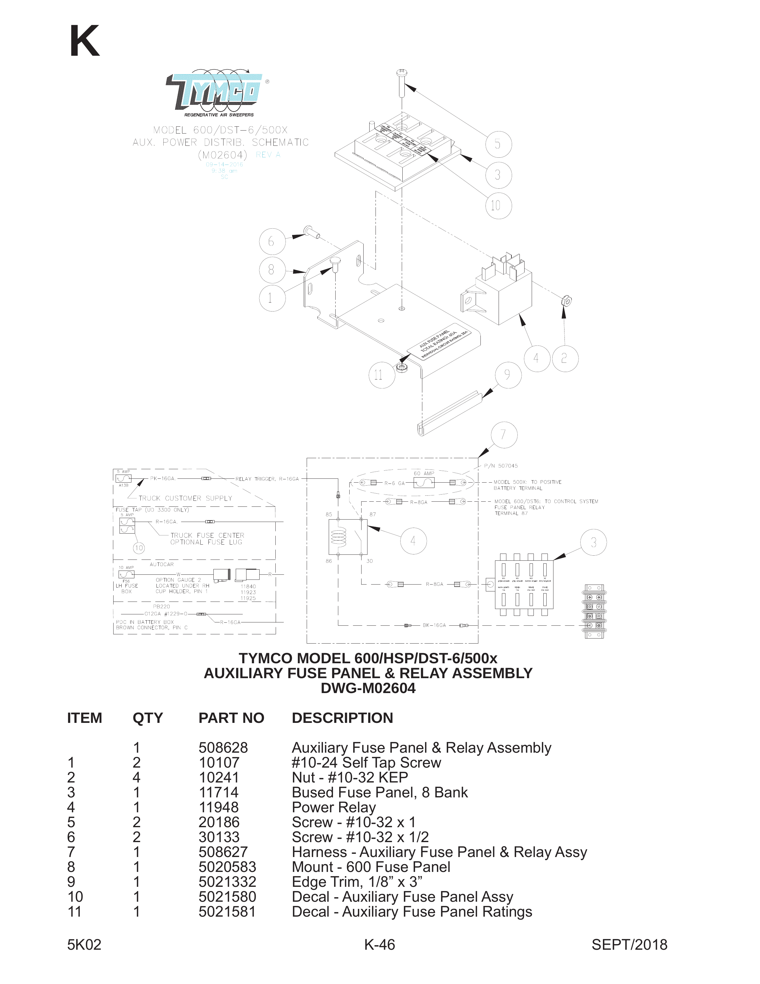 TYMCO MODEL 600/HSP/DST-6/500x