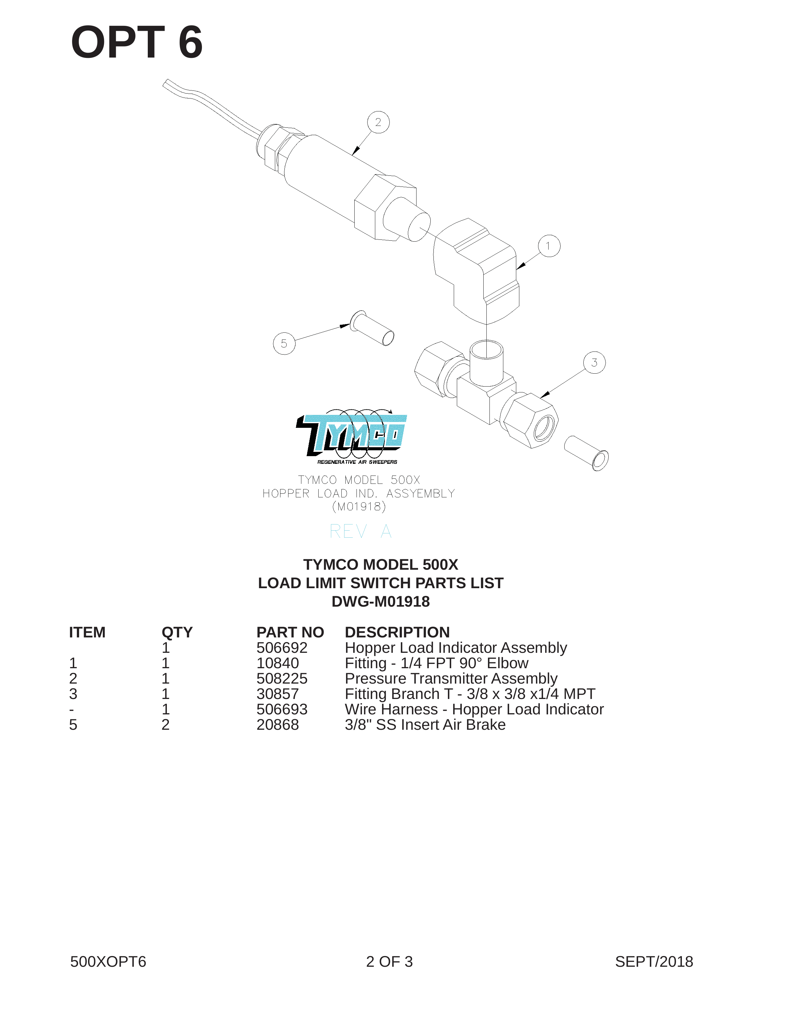 TYMCO MODEL 500X