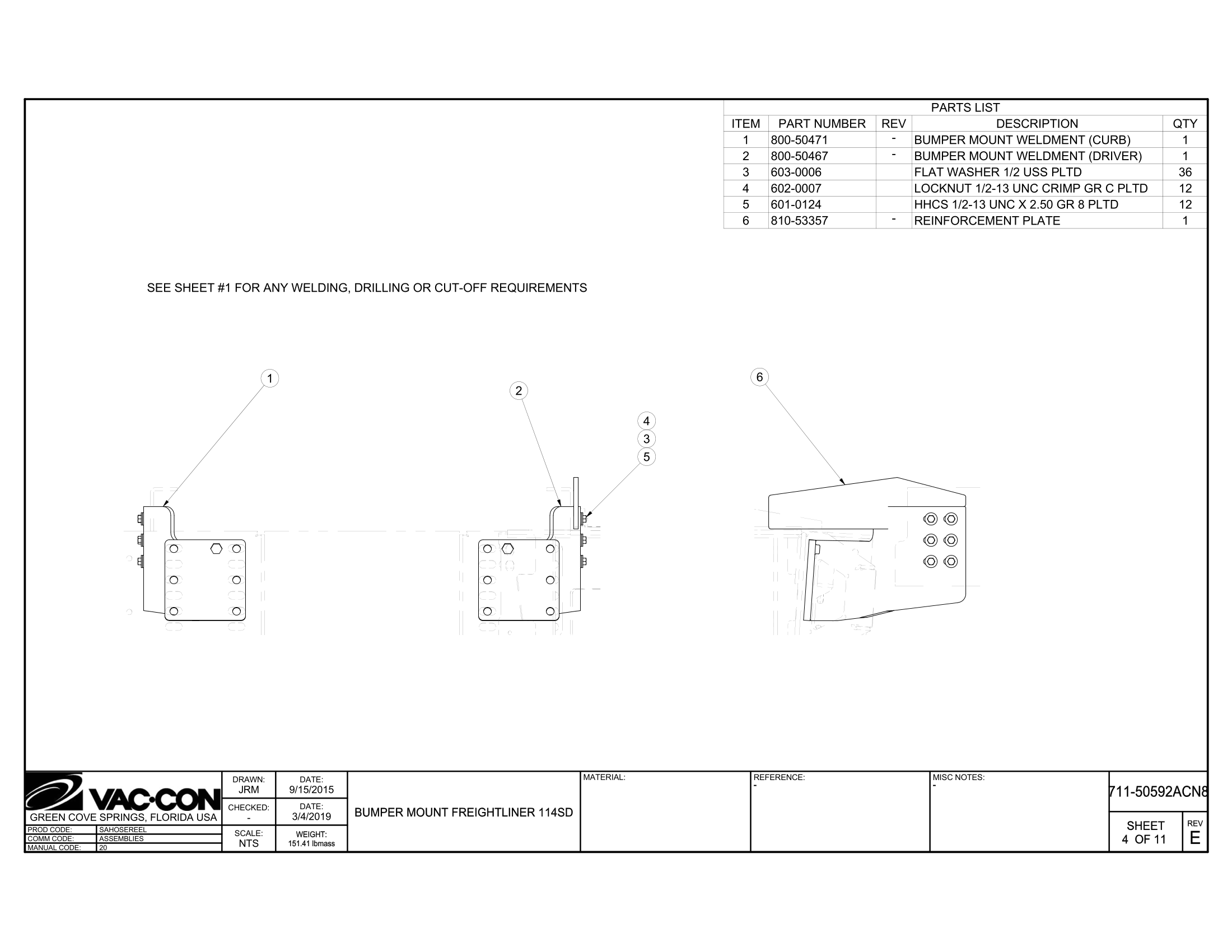 Front Mudflap Installation, (rear axle w/fenders)
