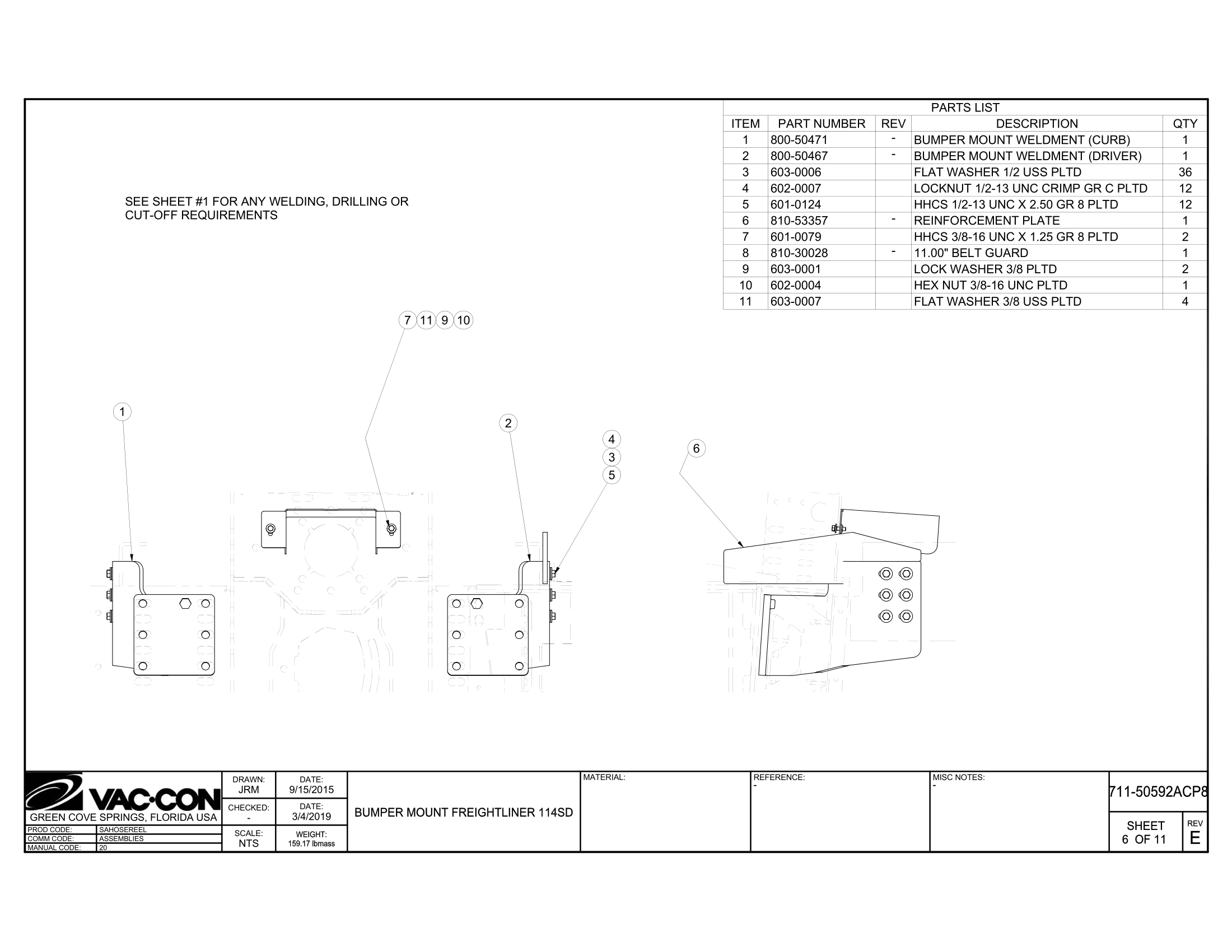 Mudflap Installation, (single, rear axle, no fenders)